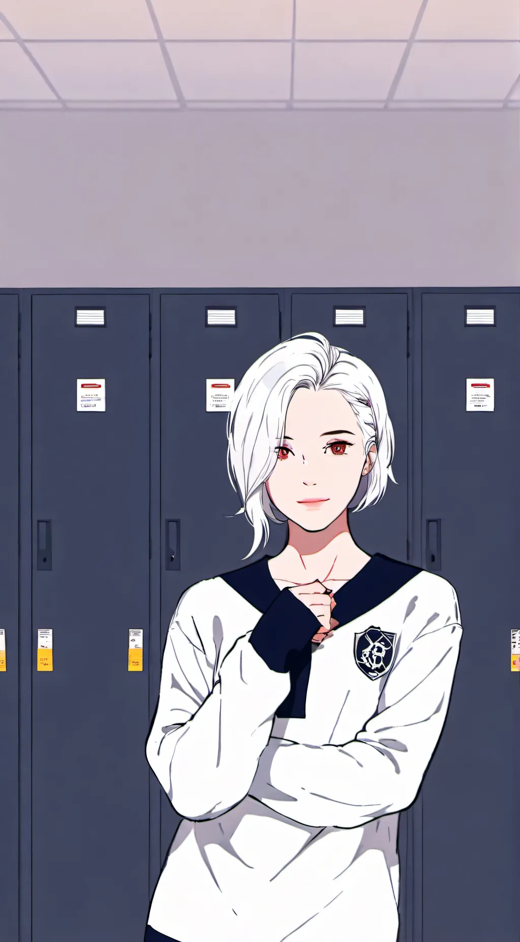 ai character: Emily change room background