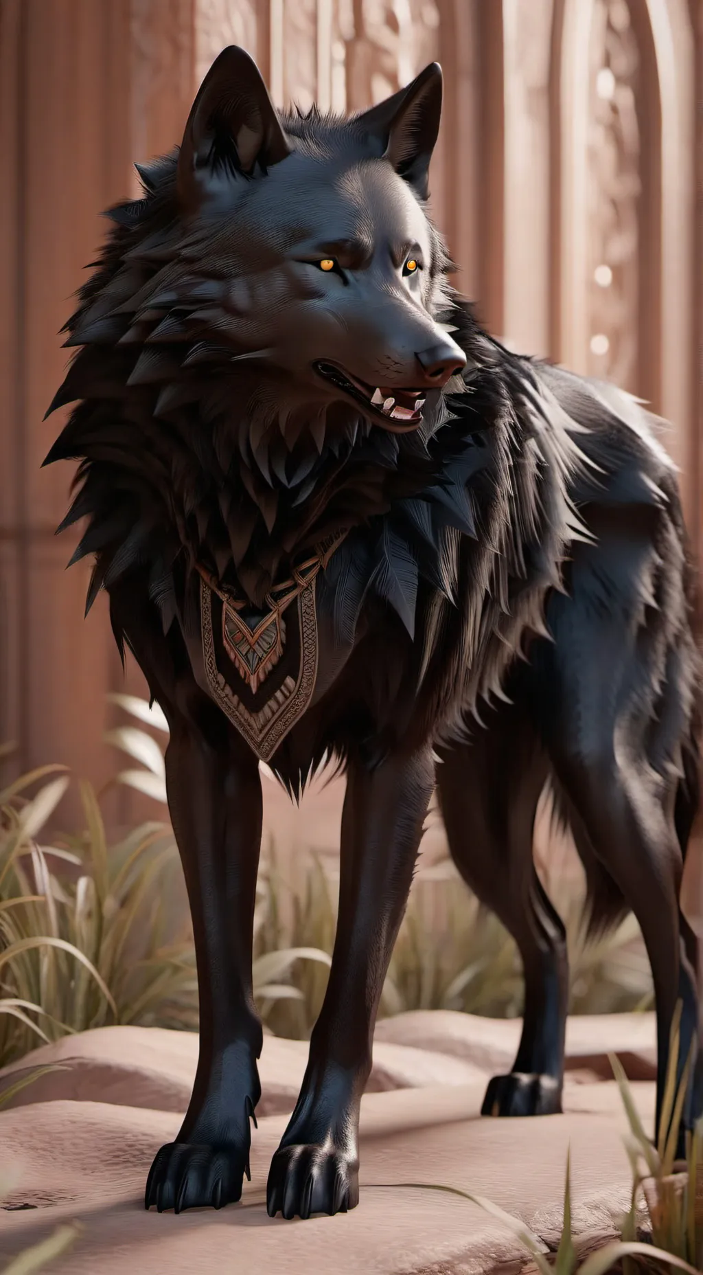 ai character: king moon background