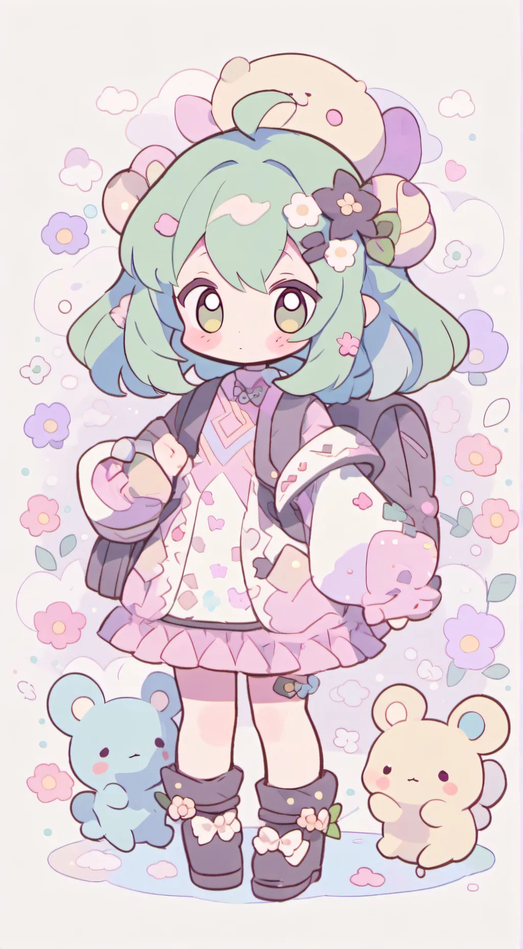 ai character: geometry dash  background