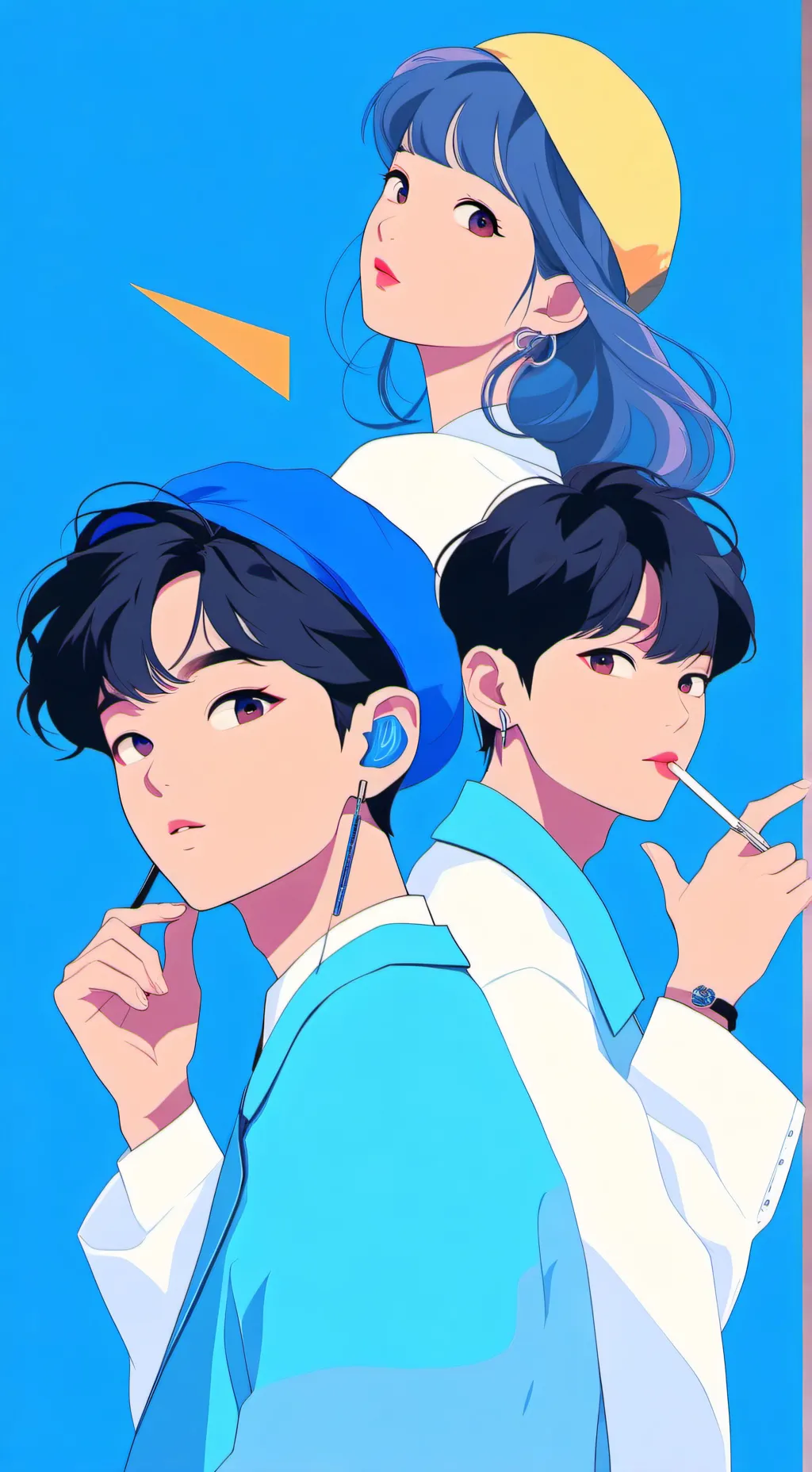 ai character: die Goldene Blume background