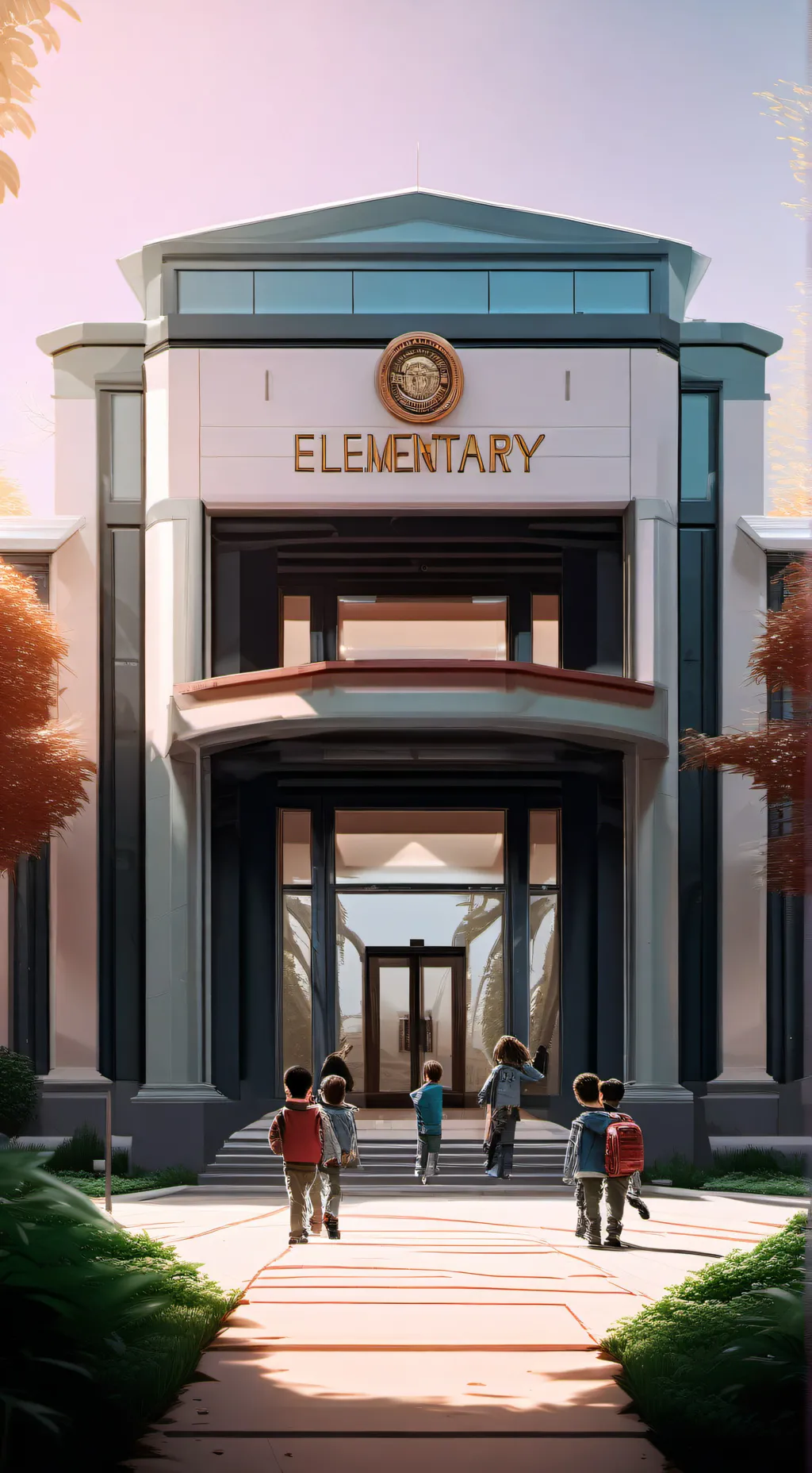 ai character: Abott elementary  background