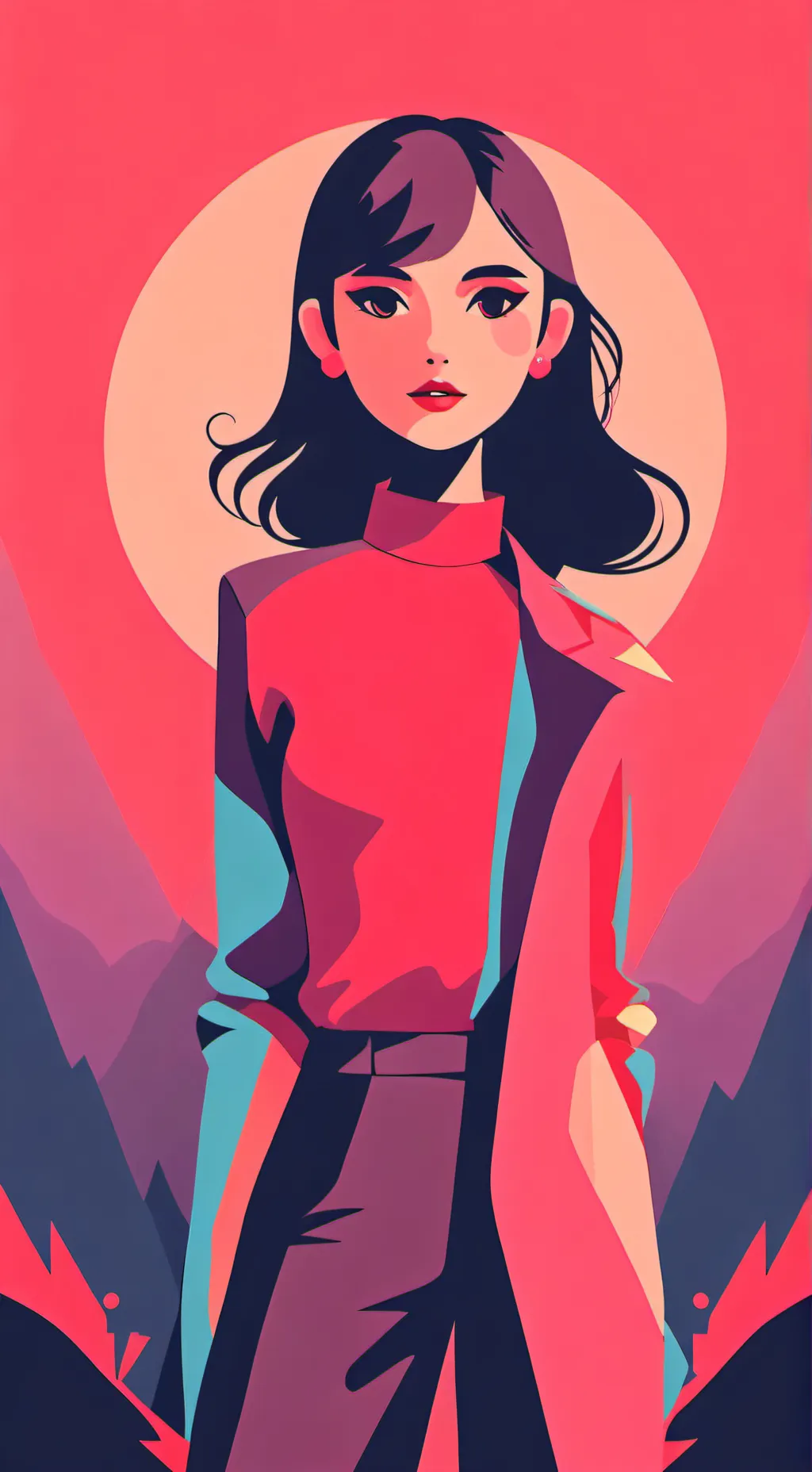 ai character: Skz protend bf background