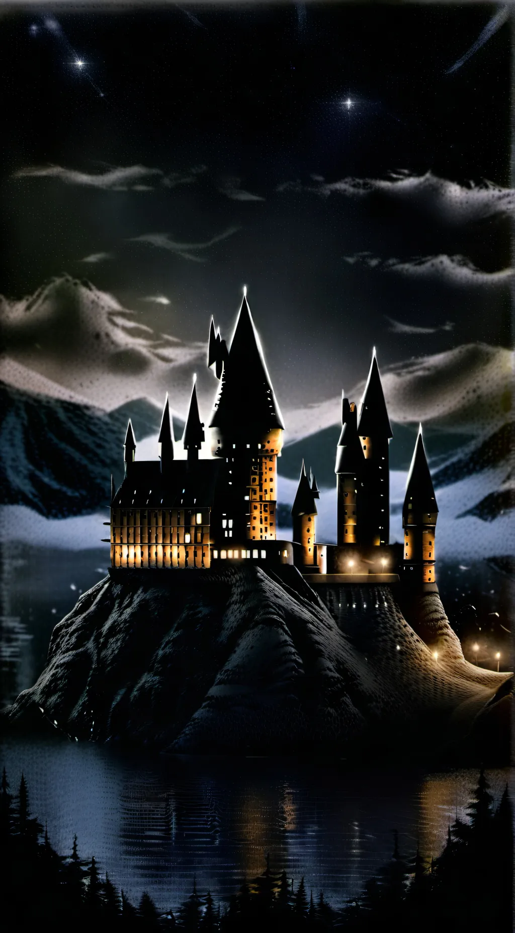 ai character: Hogwarts  background