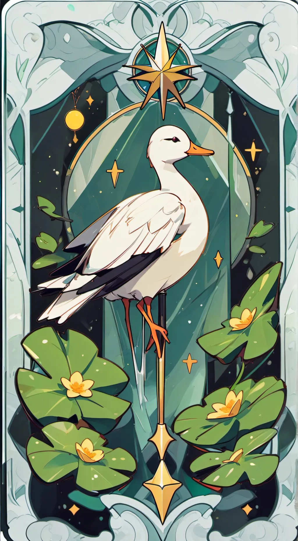 ai character: goose background