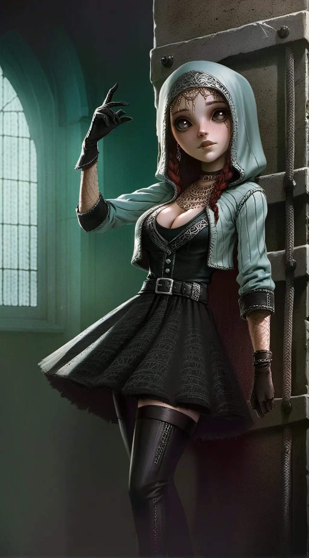 ai character: Luna background