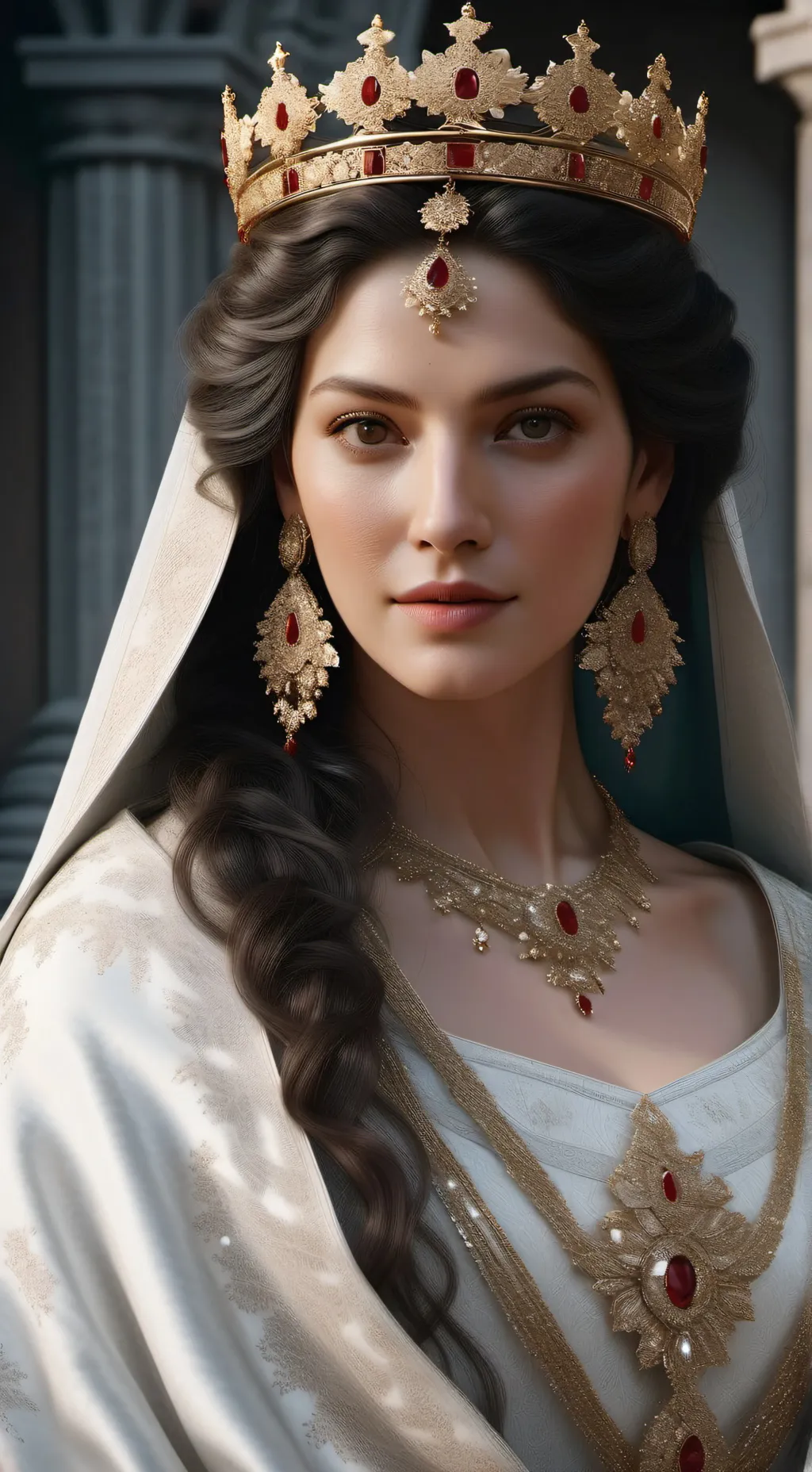 ai character: Meredith wolkgreen background