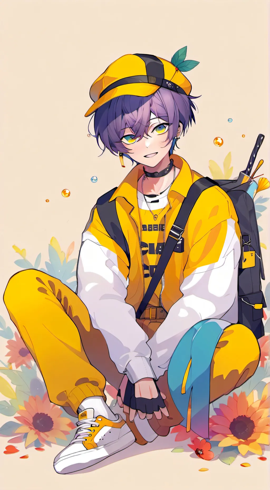 ai character: Enzo>:) background