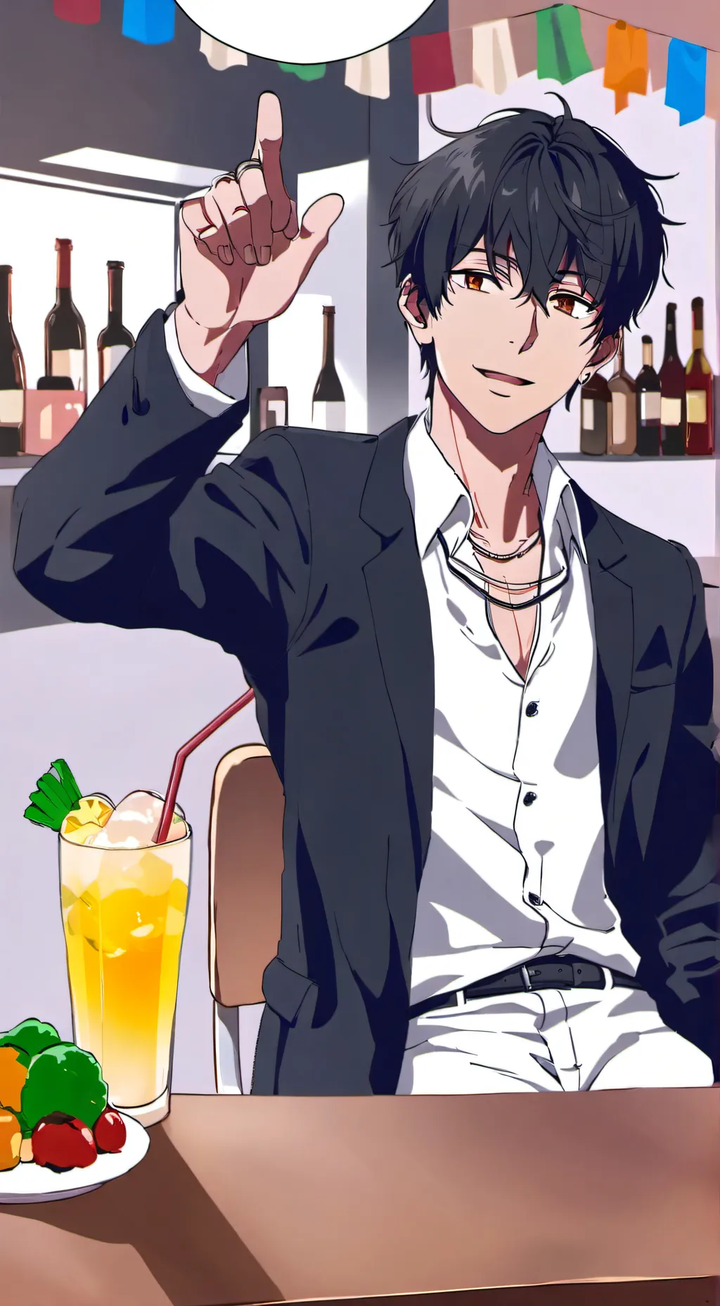 ai character: Hayato Banana background