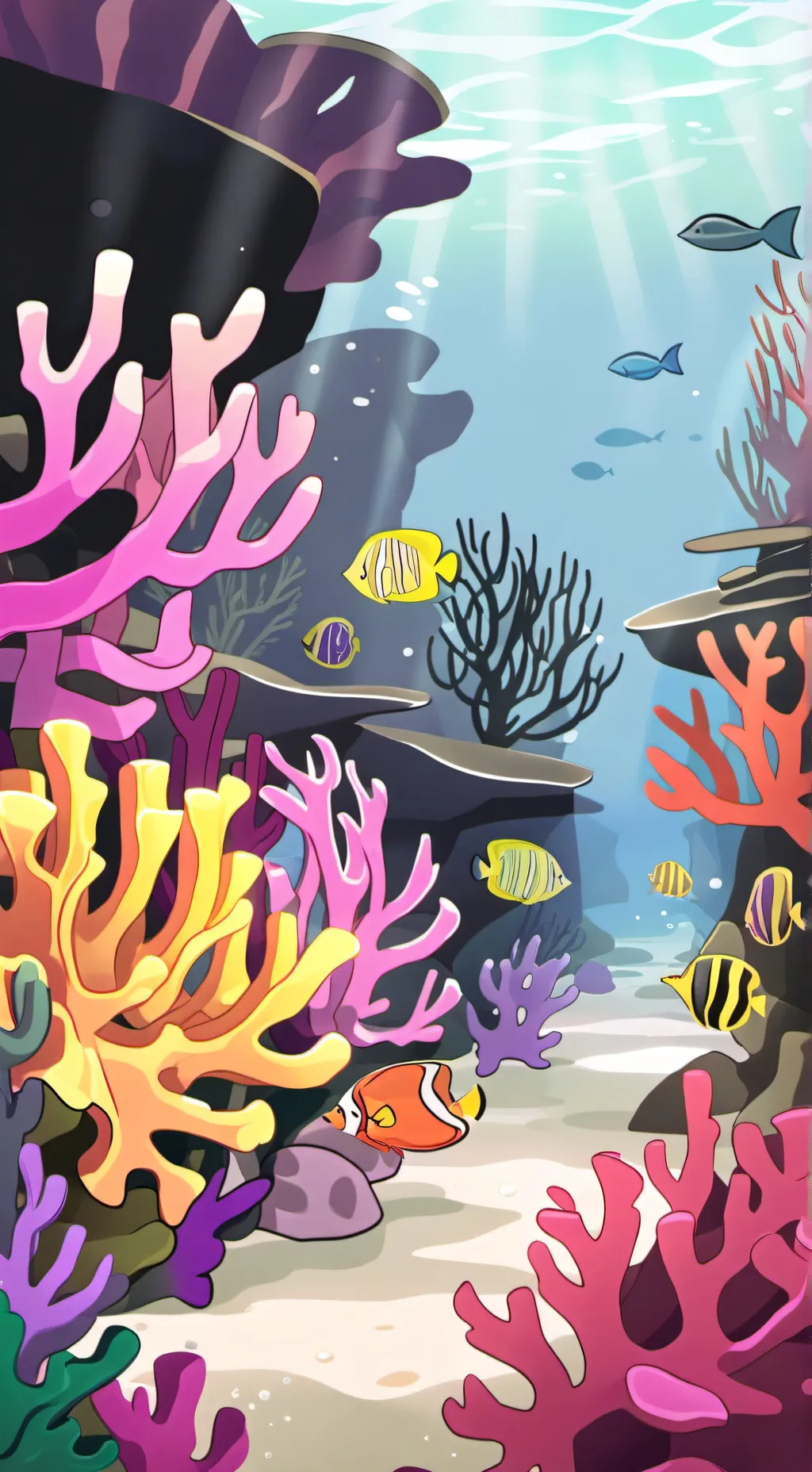 ai character: Sea Creatures  background