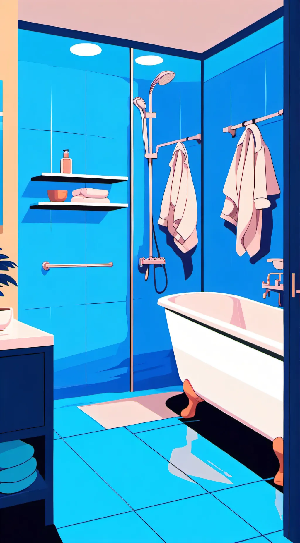 ai character: MHA BATHE 🛁🚿 background