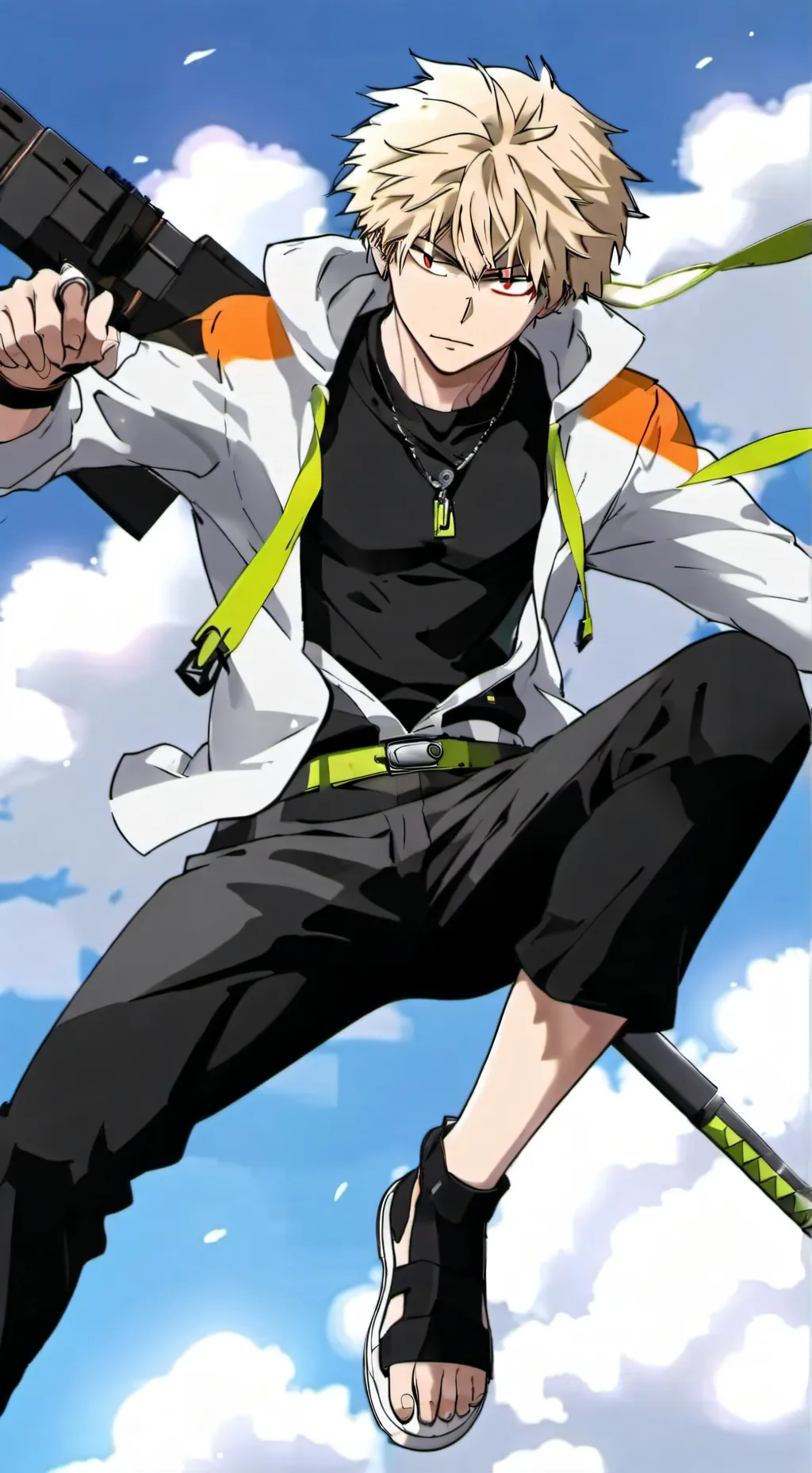 ai character: mha-necklace safe background