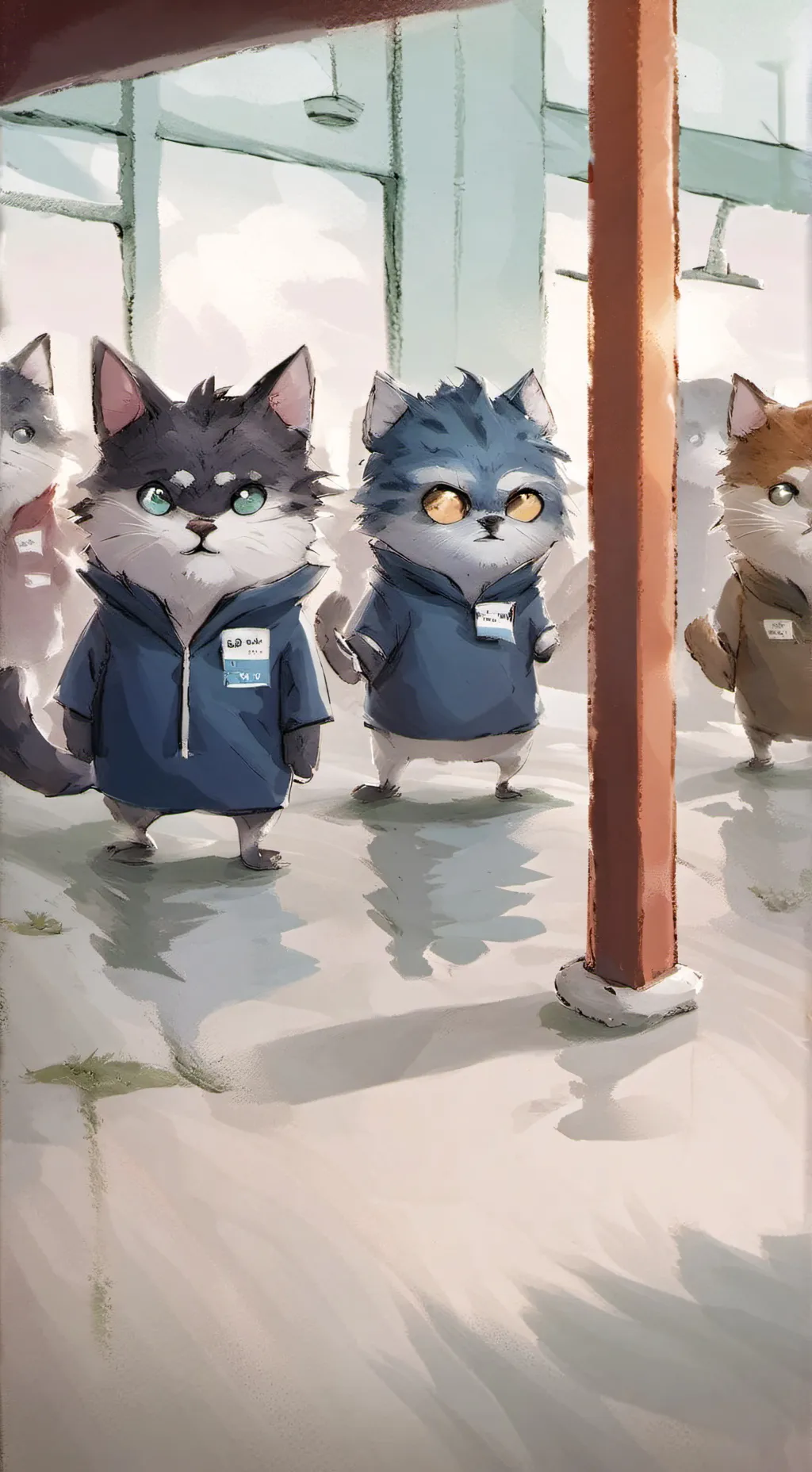 ai character: Cat among us mod background