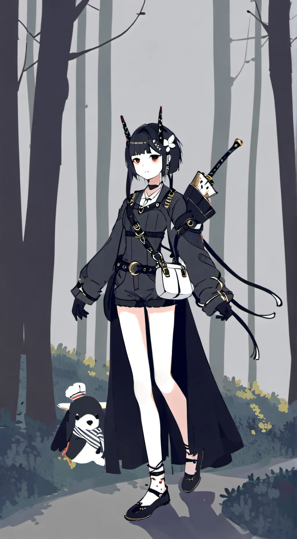 ai character: Cuts izuku background