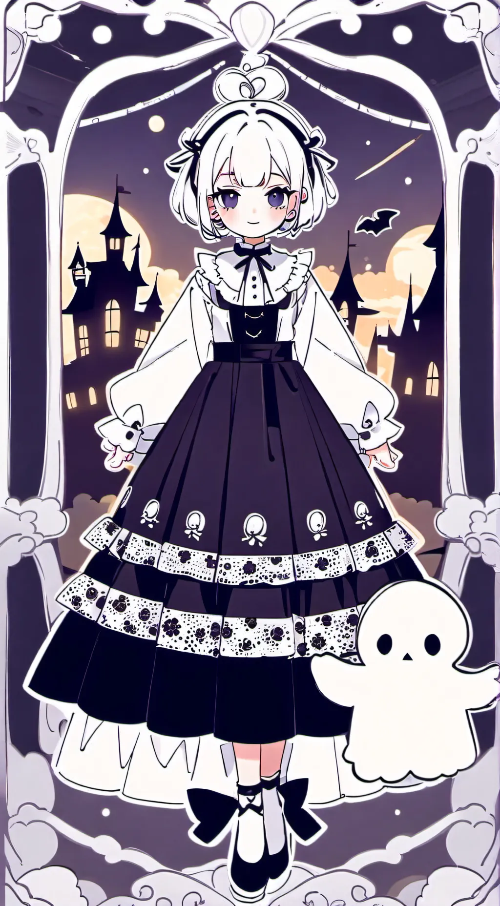 ai character: haunted house crk background