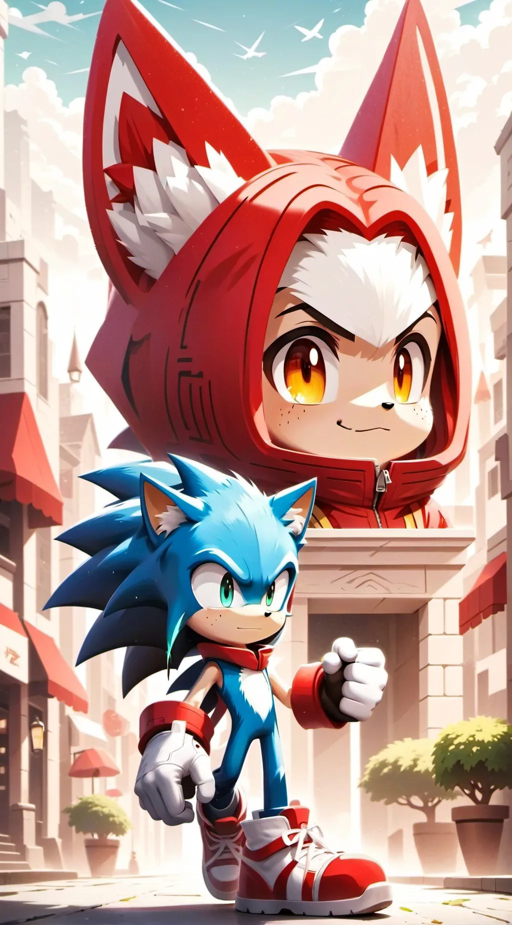 ai character: Sonic background