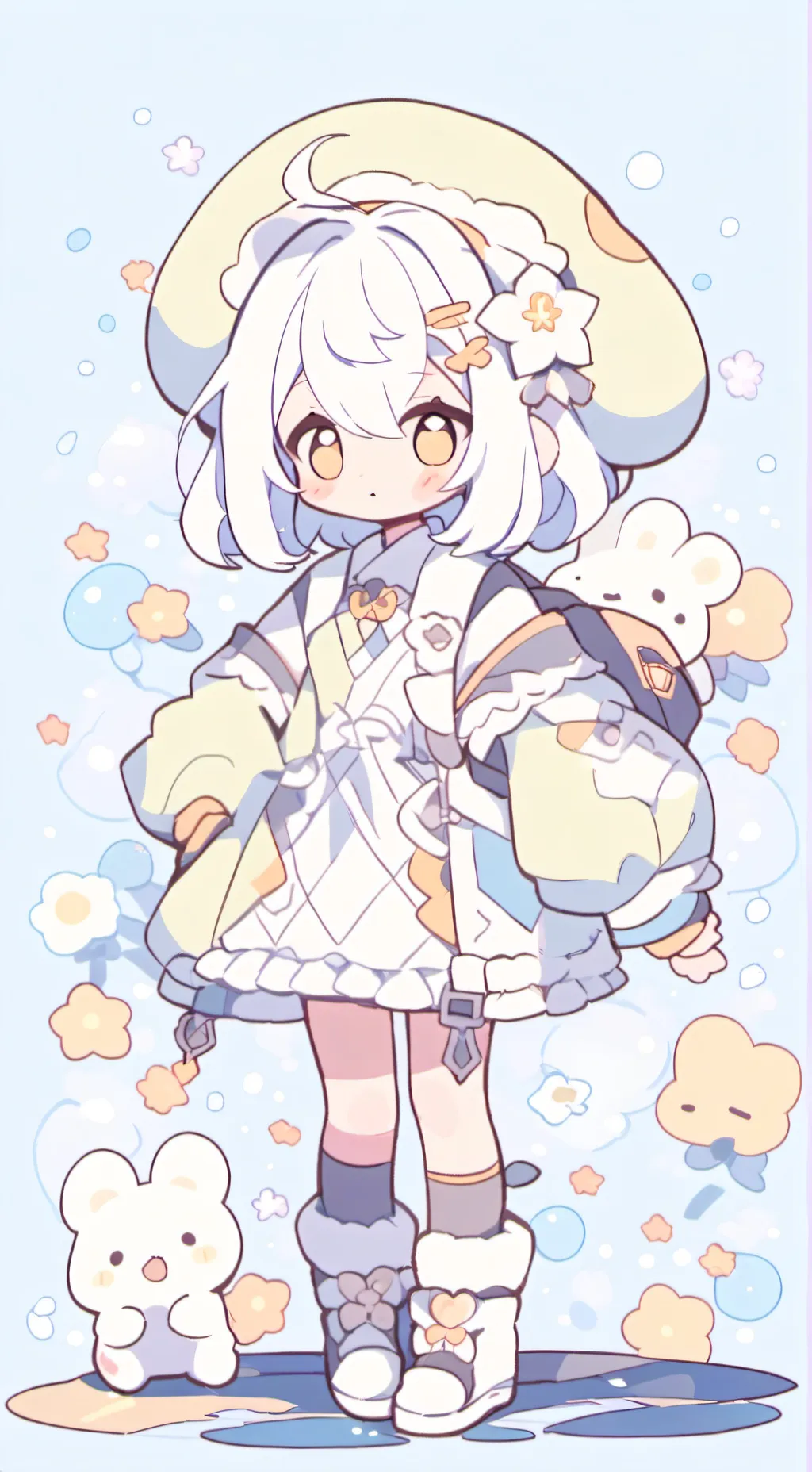 ai character: Eva  background