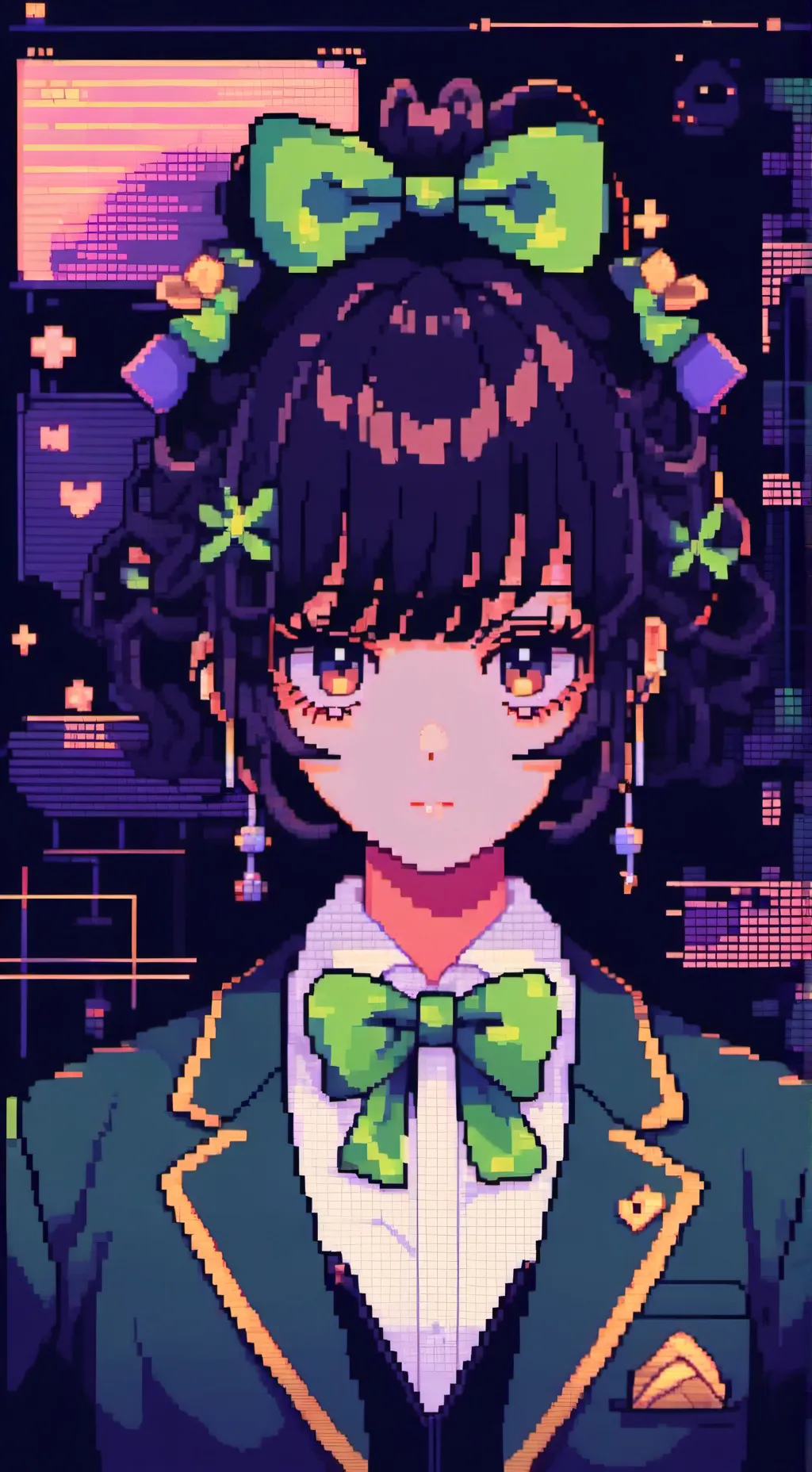 ai character: Vee background