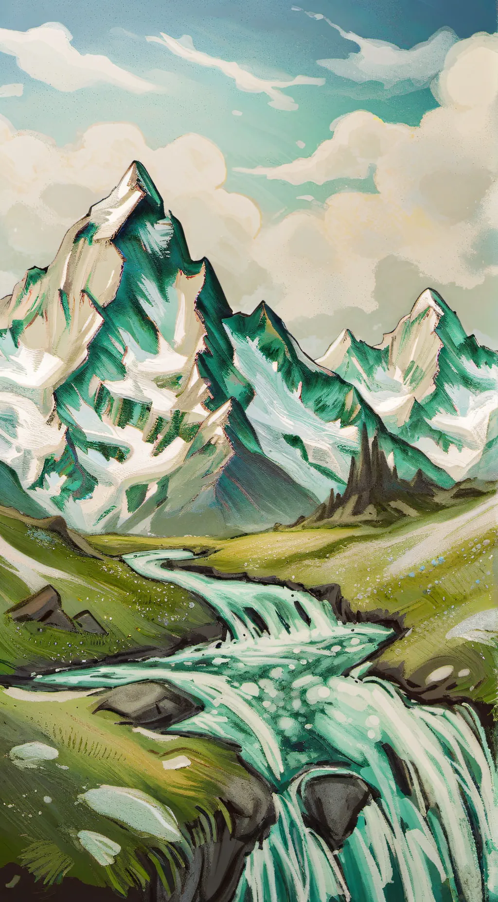 ai character: Hi background