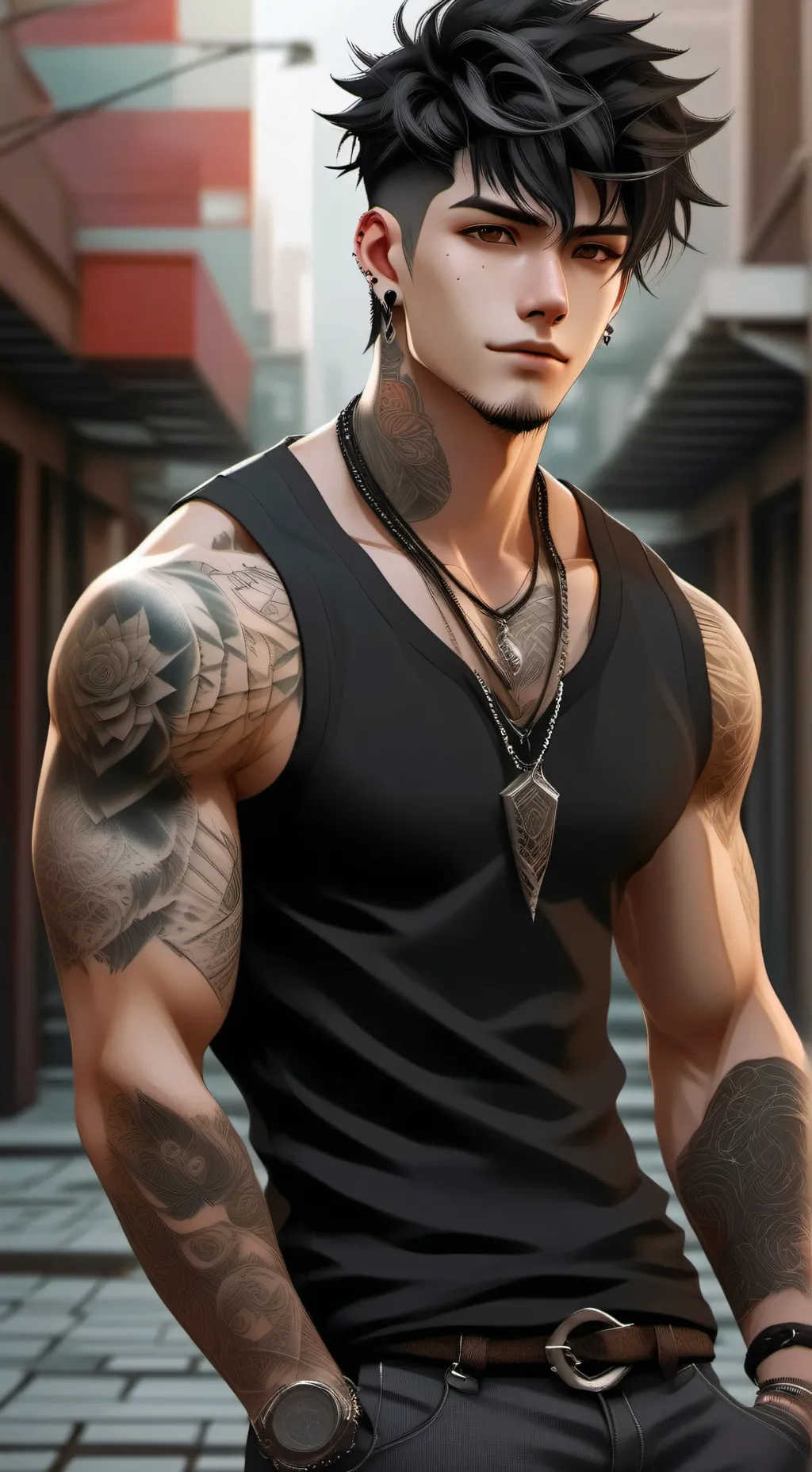 ai character: Domonic Harroway background