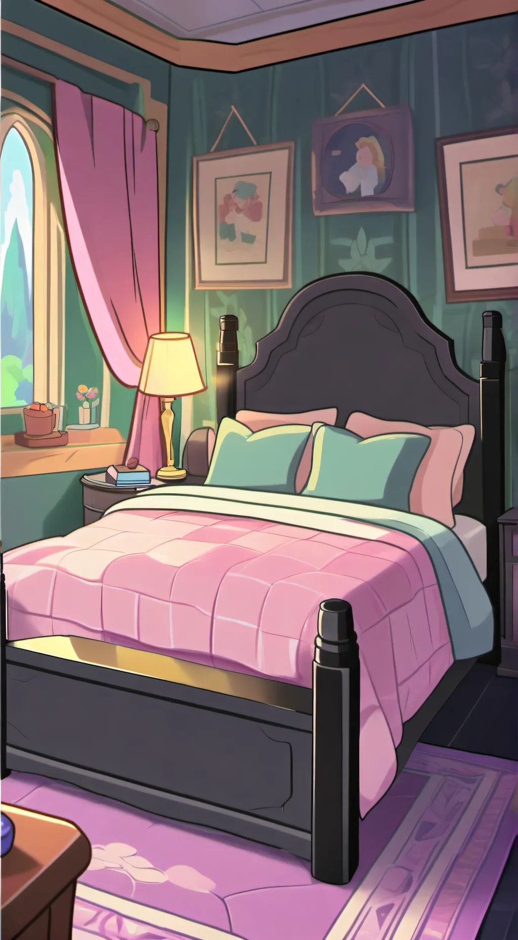 ai character: Md sleepover background