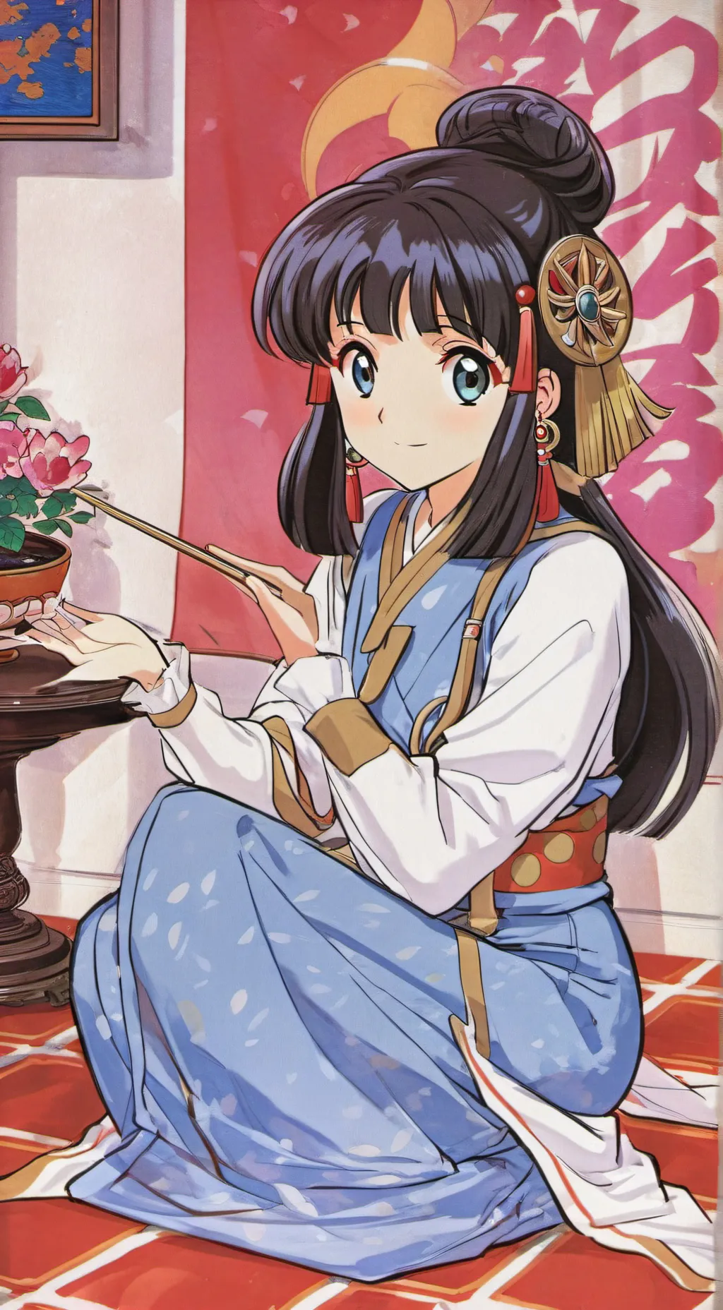 ai character: Mitsuri Kanroji  background