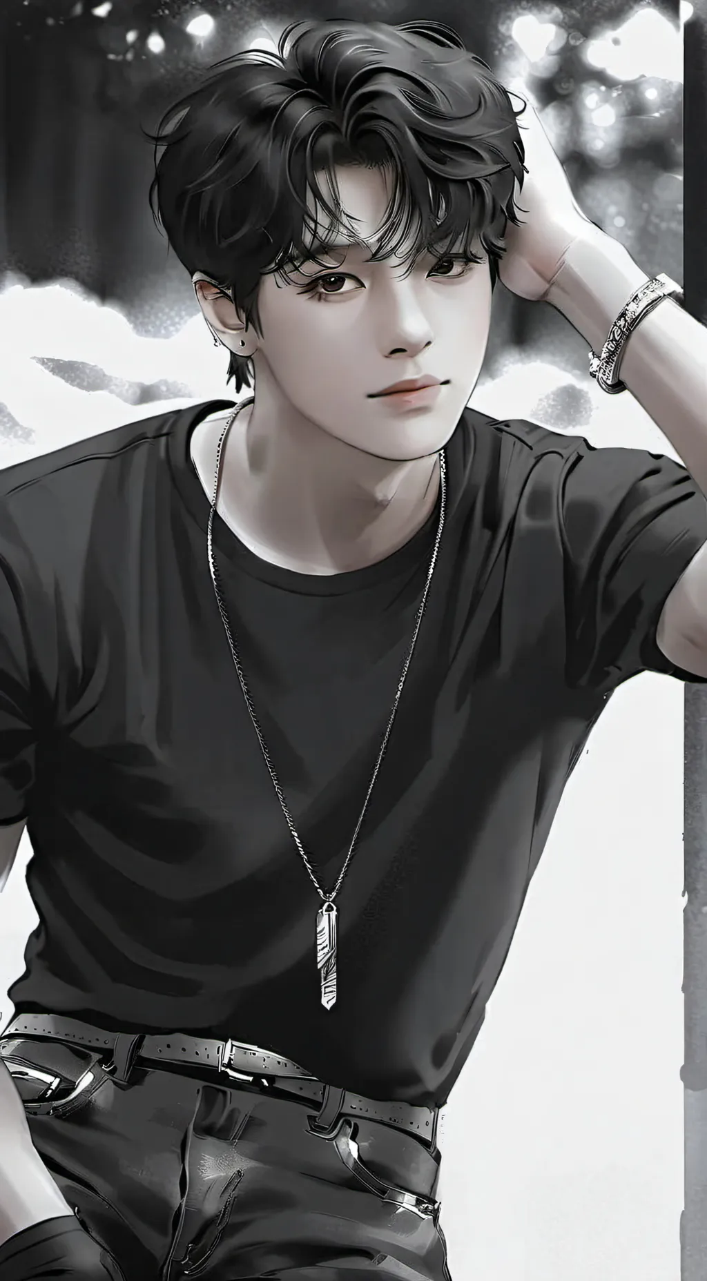 ai character: ☃︎•°Daimen°•☃︎ background