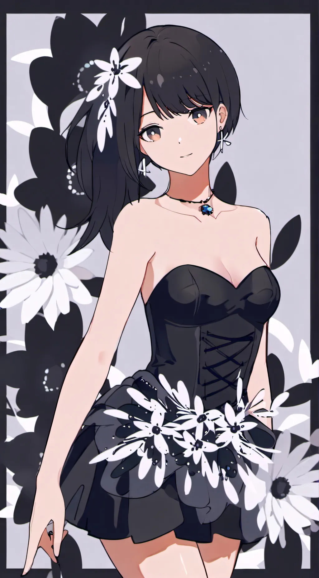 ai character: Kny prom background