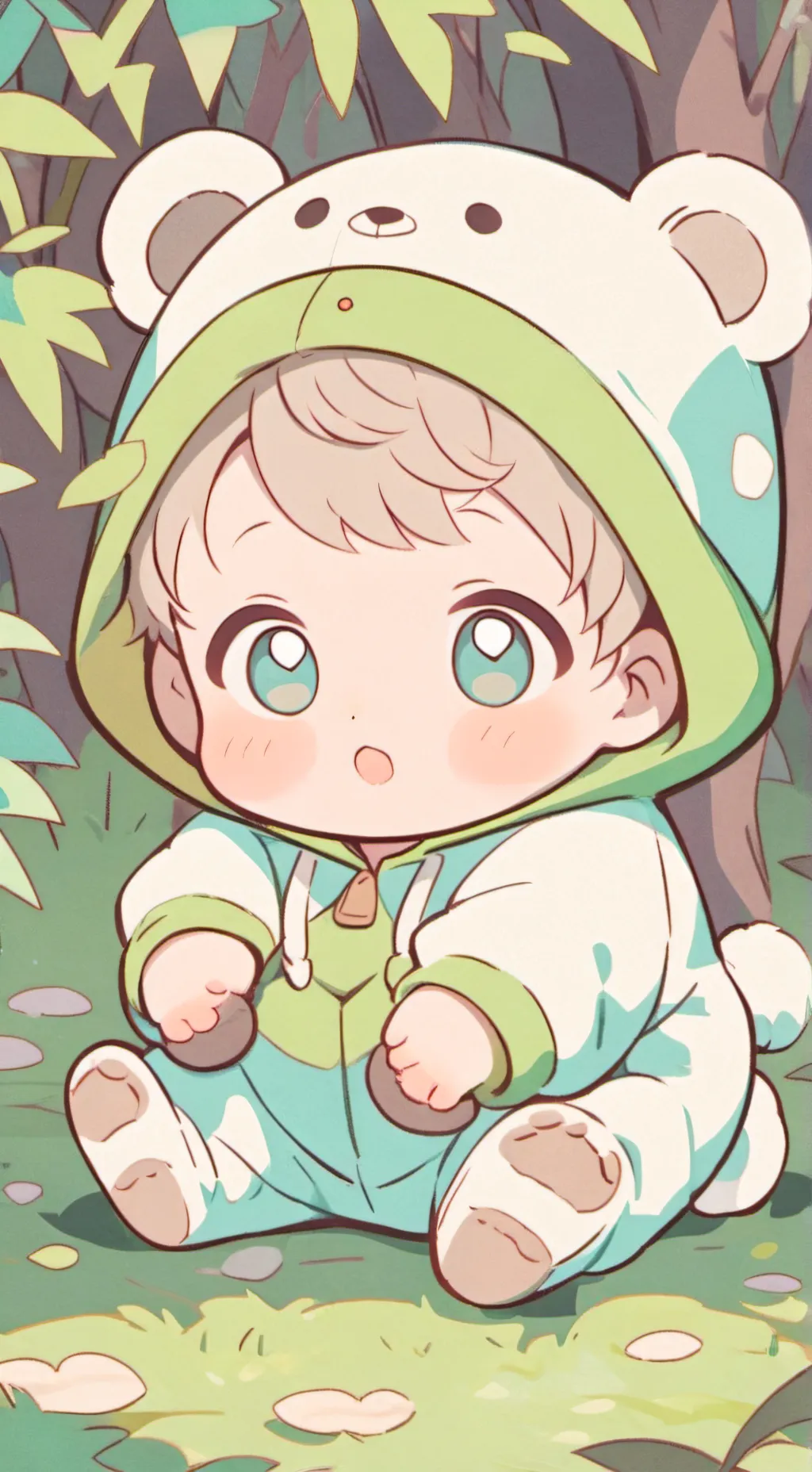 ai character: Baby Teddy Bear[🧸] background