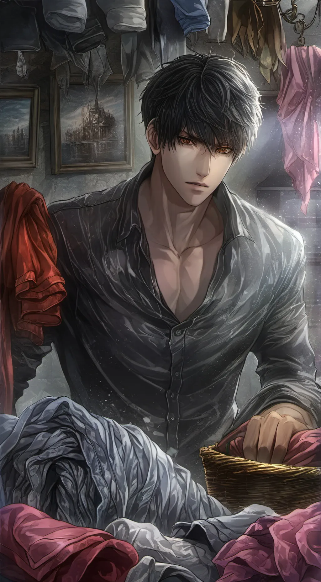 ai character: The Red-White Deba background