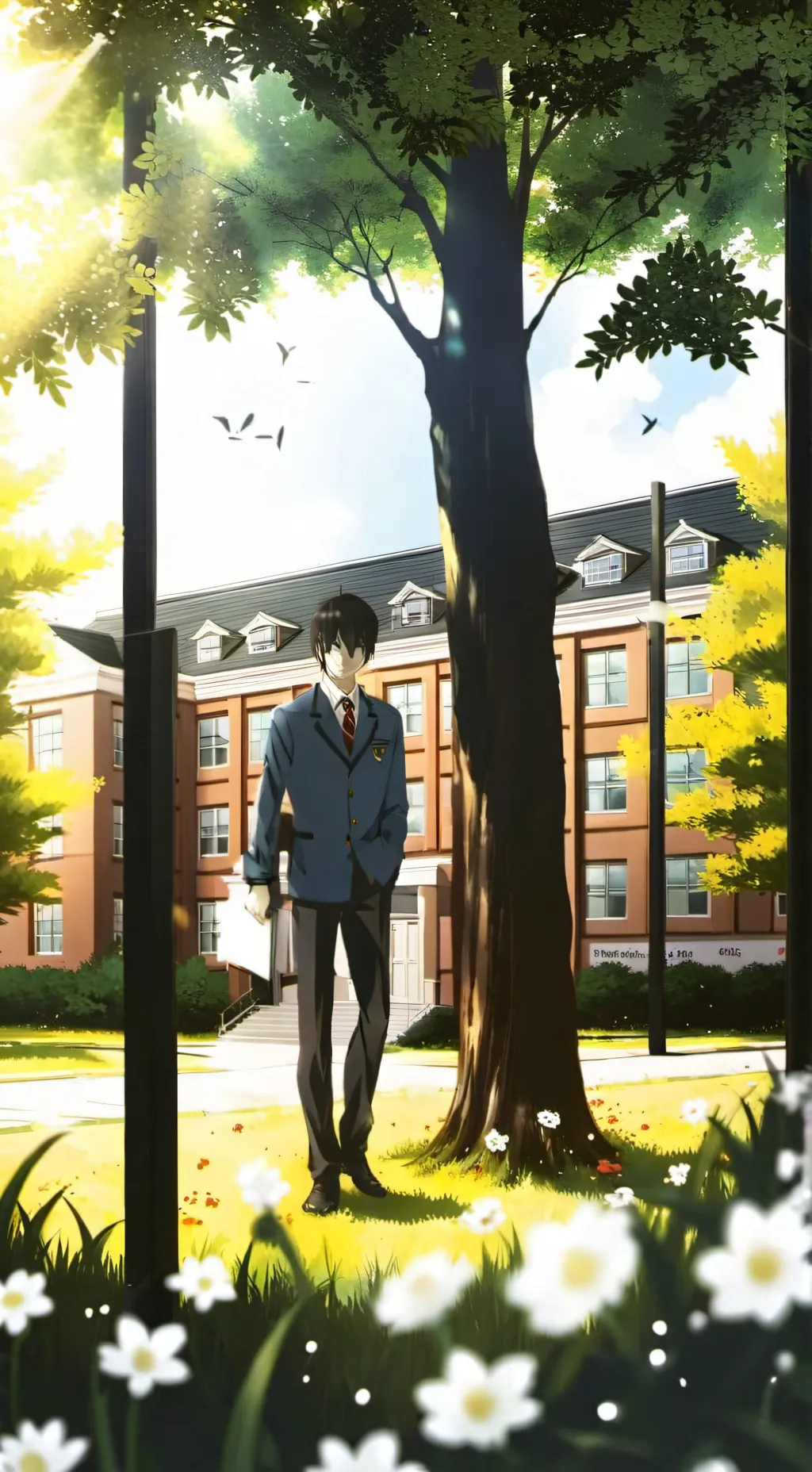 ai character: High School  background