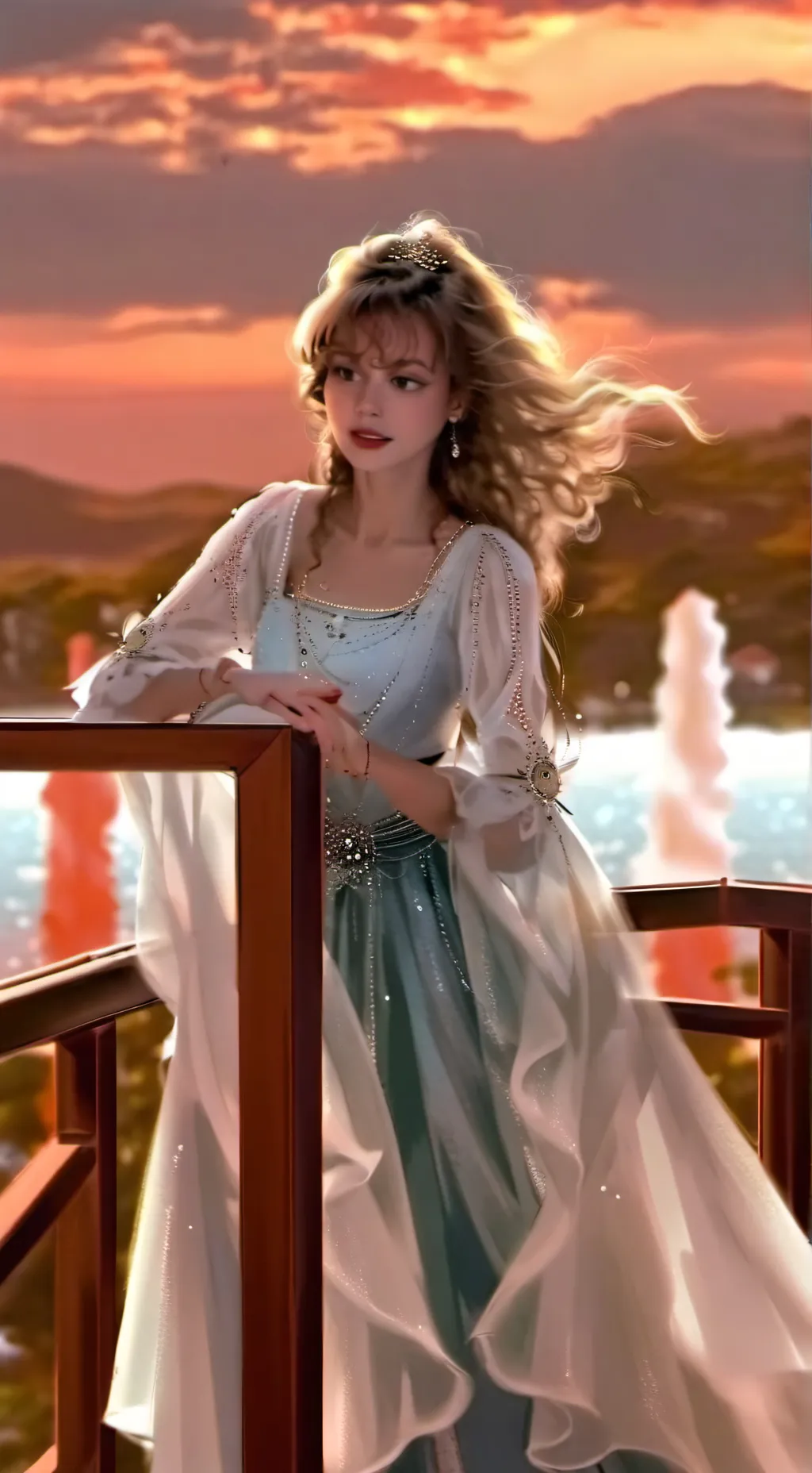 ai character: Maria and catalie background