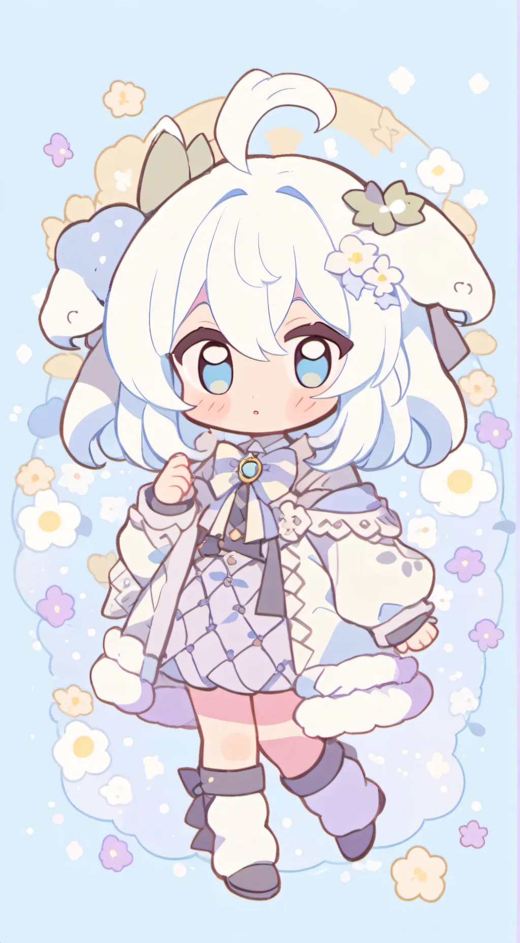 ai character: чиби background