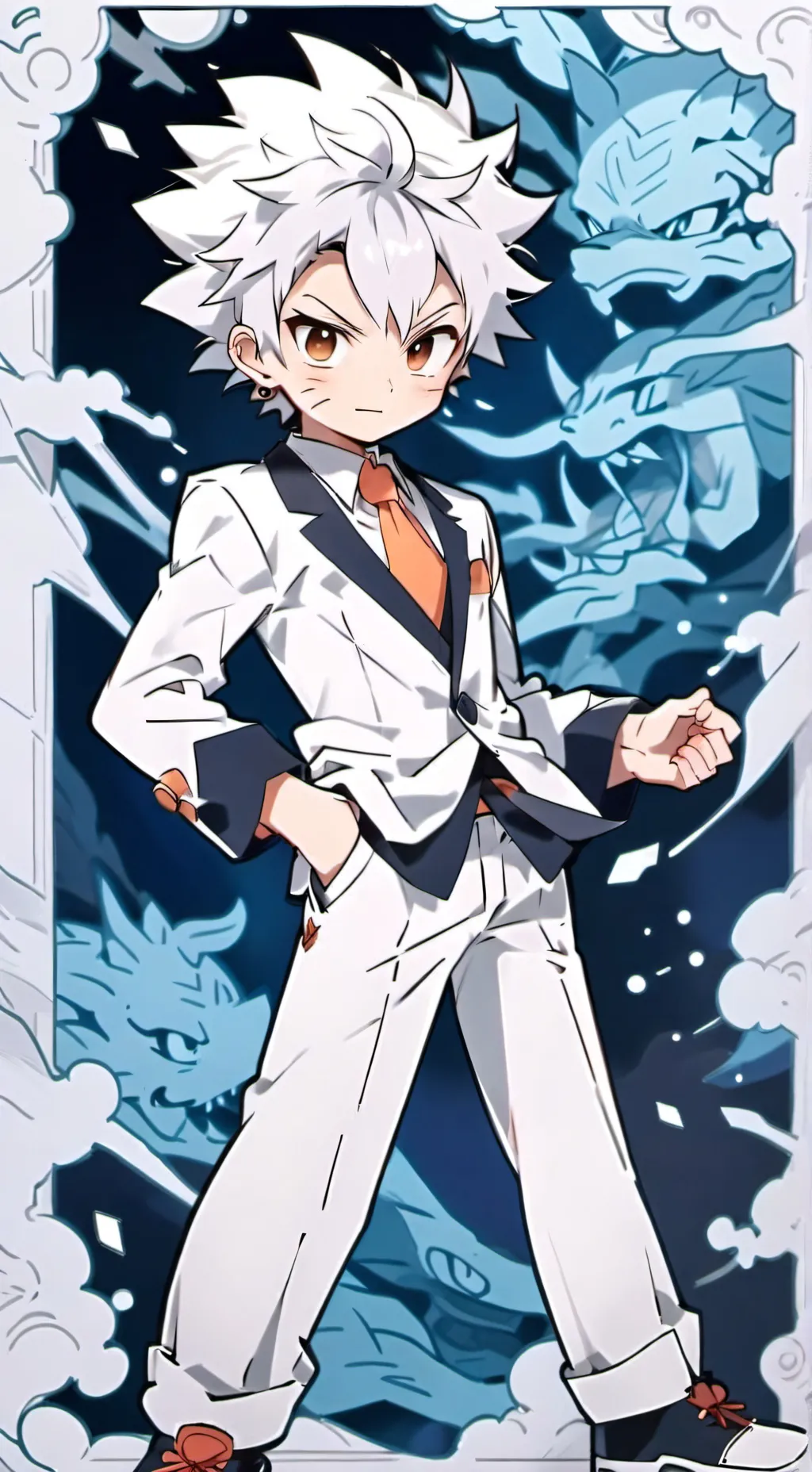 ai character: Blaze Fujiwara  background