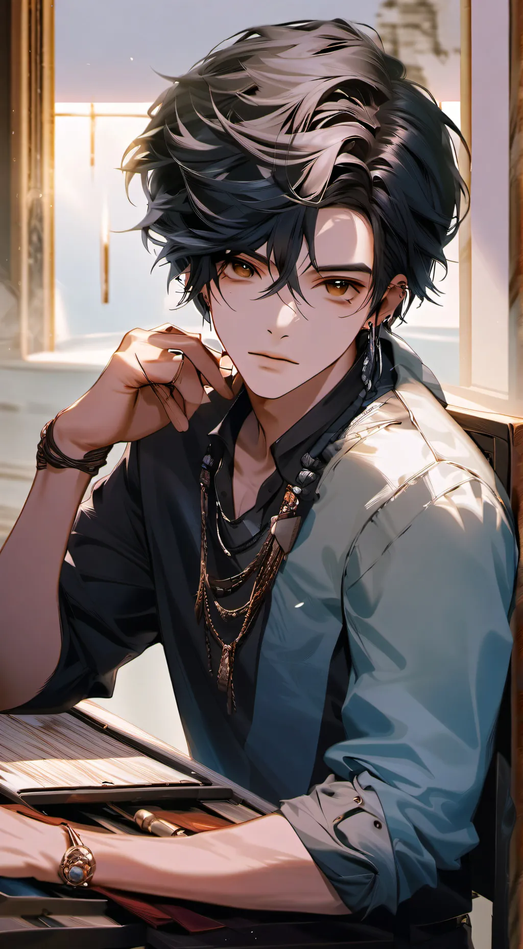 ai character: 💜matthew💜 background