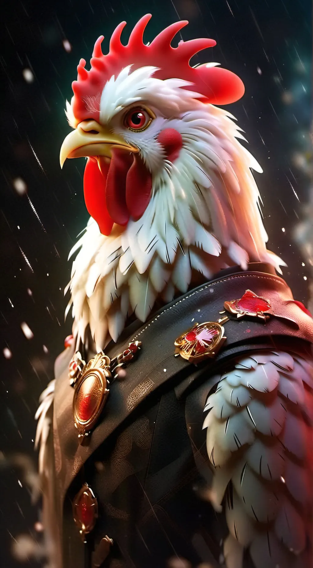 ai character: Chicken  background