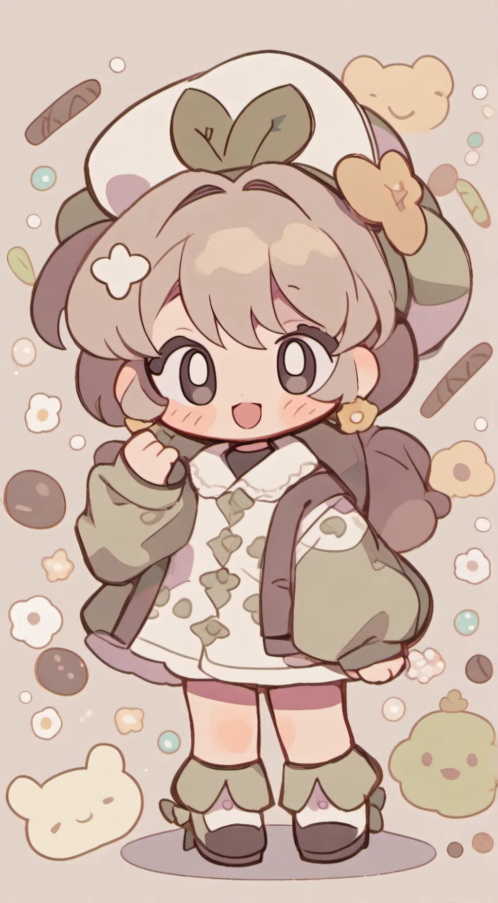 ai character: todobakudeku bebe background