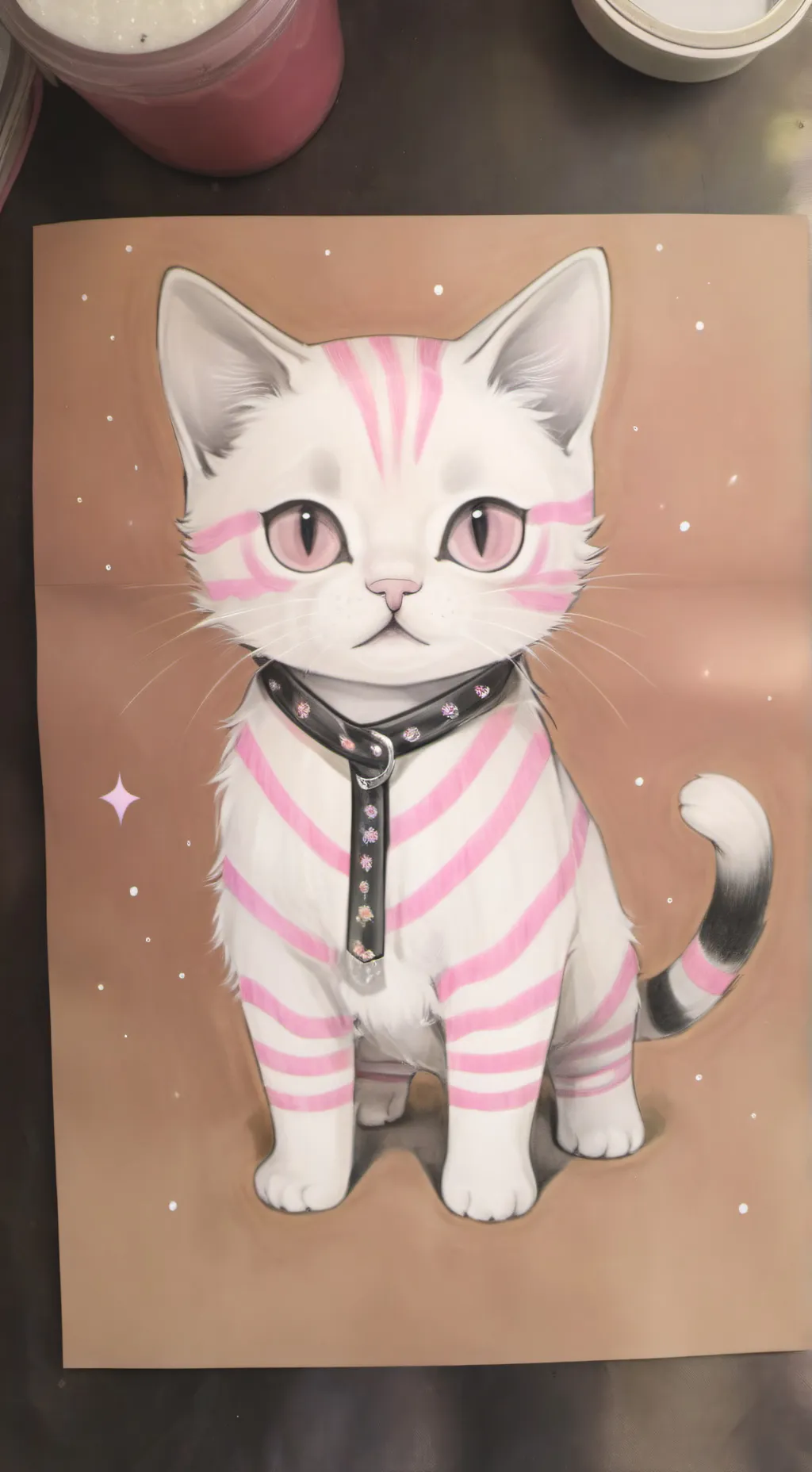 ai character: cute kitty background