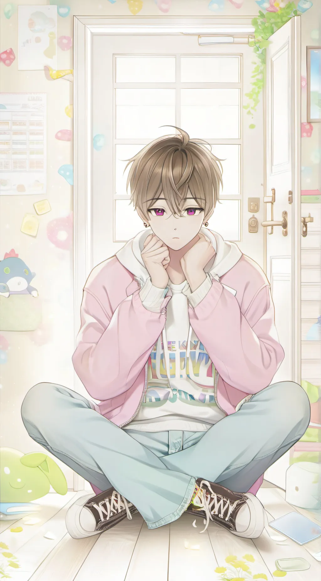 ai character: Fickle Friend Leeknow background