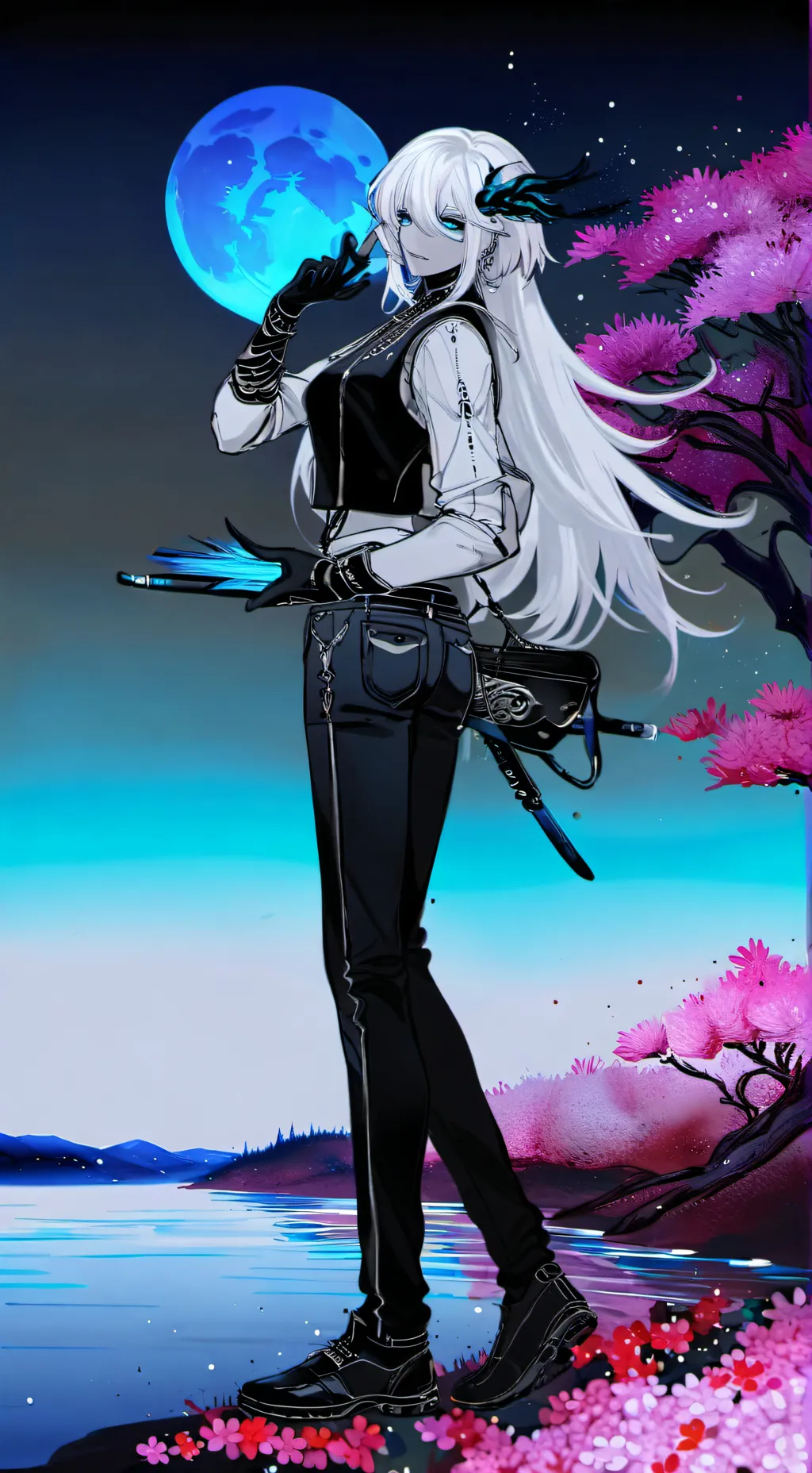 ai character: Luna background