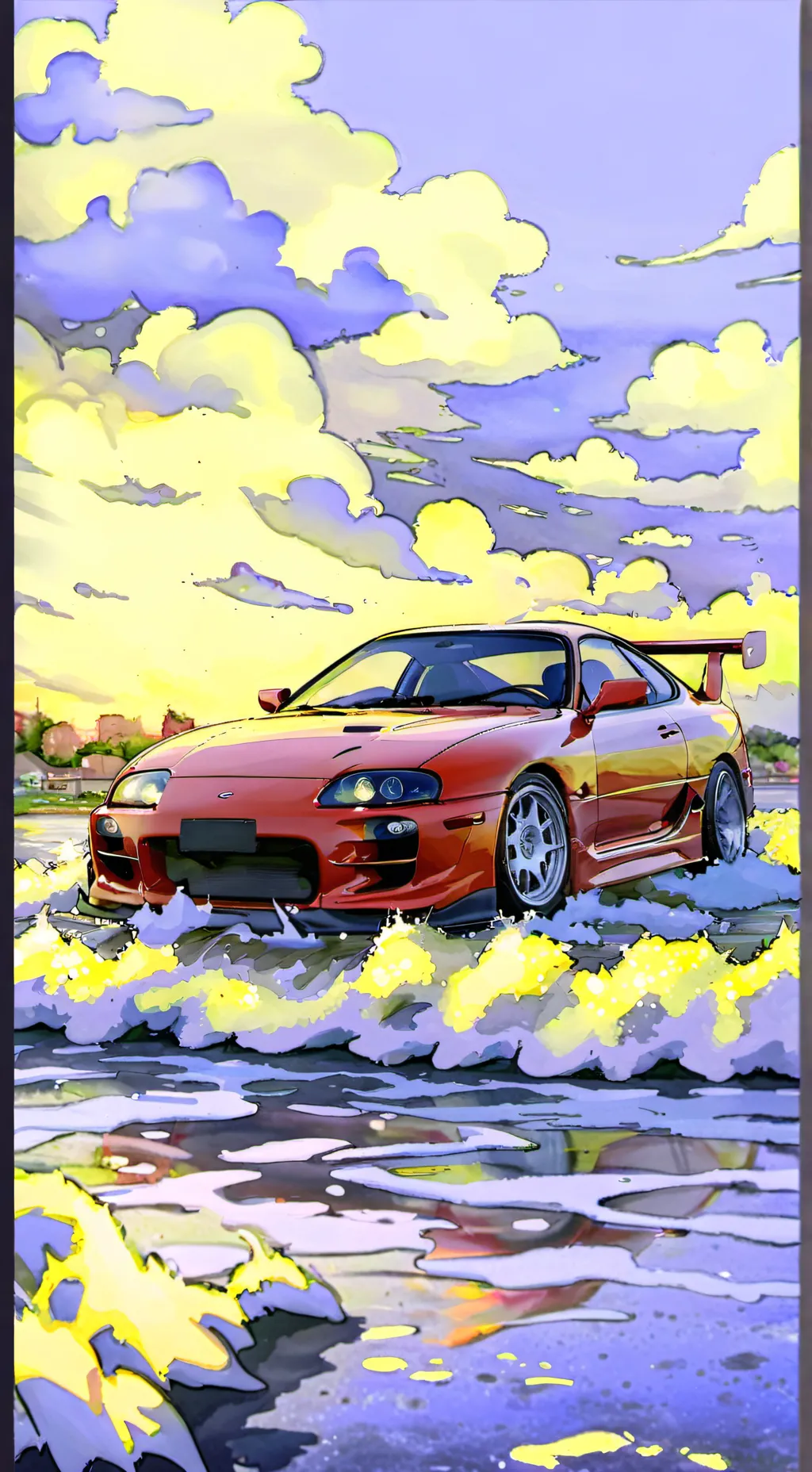 ai character: SUPRA MK4  background