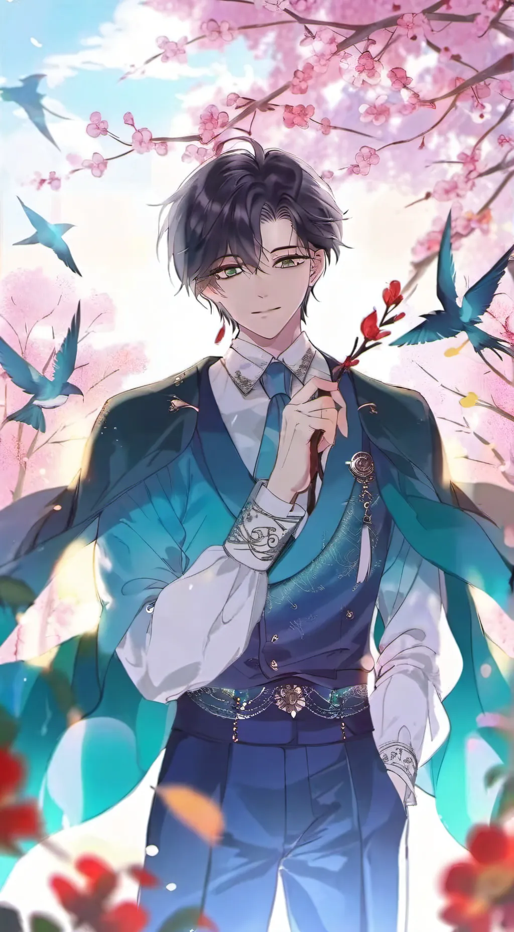 ai character: Levi  background