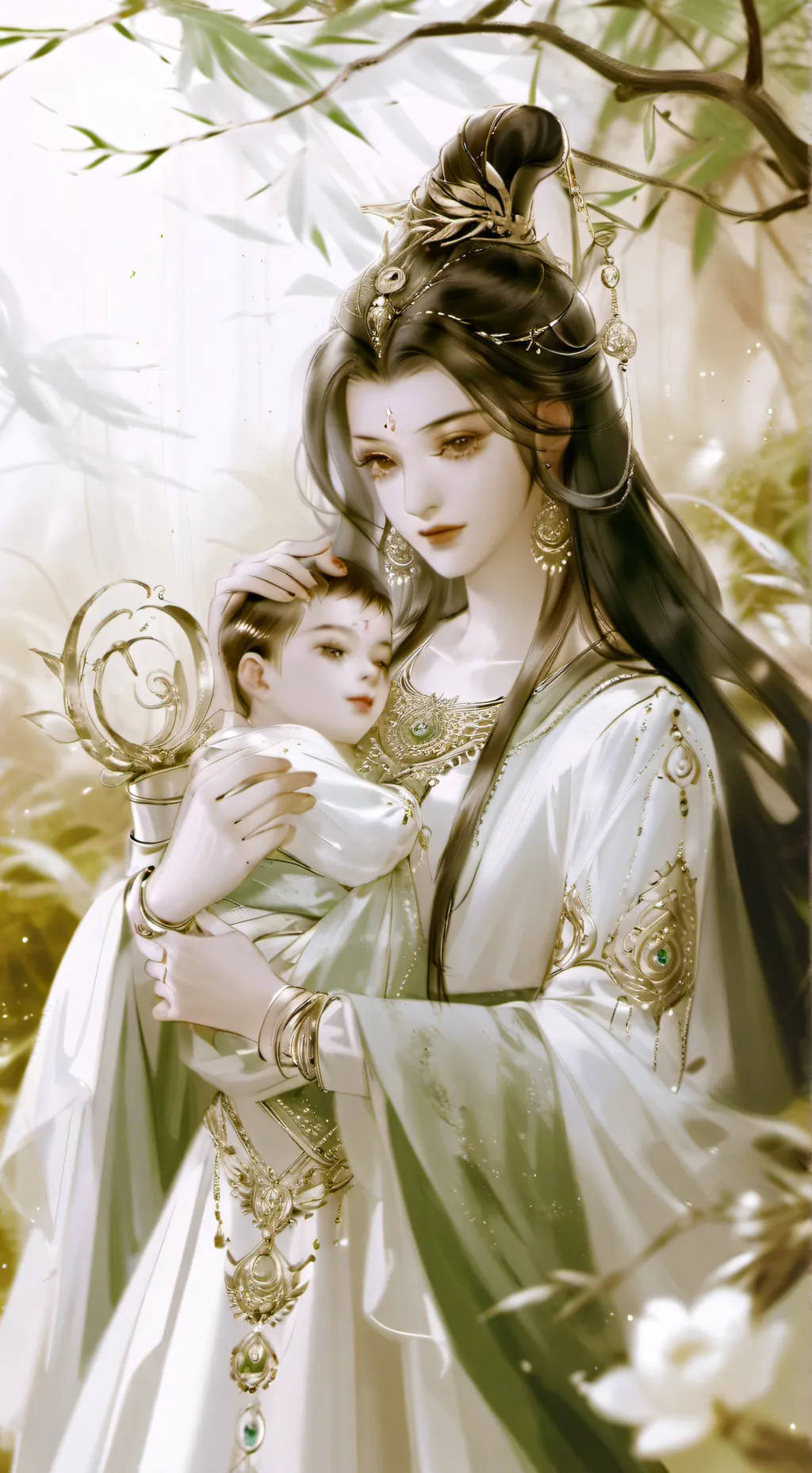 ai character: baby saja background