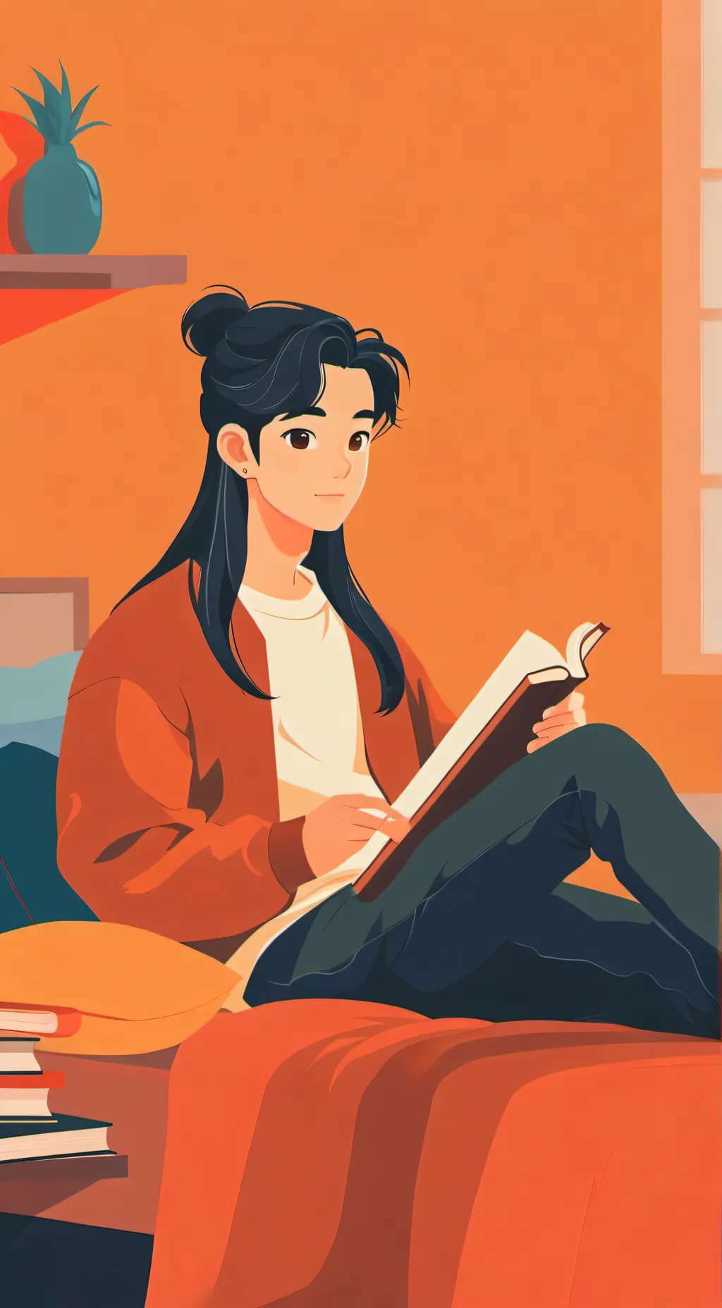 ai character: Takehiro Sato  background