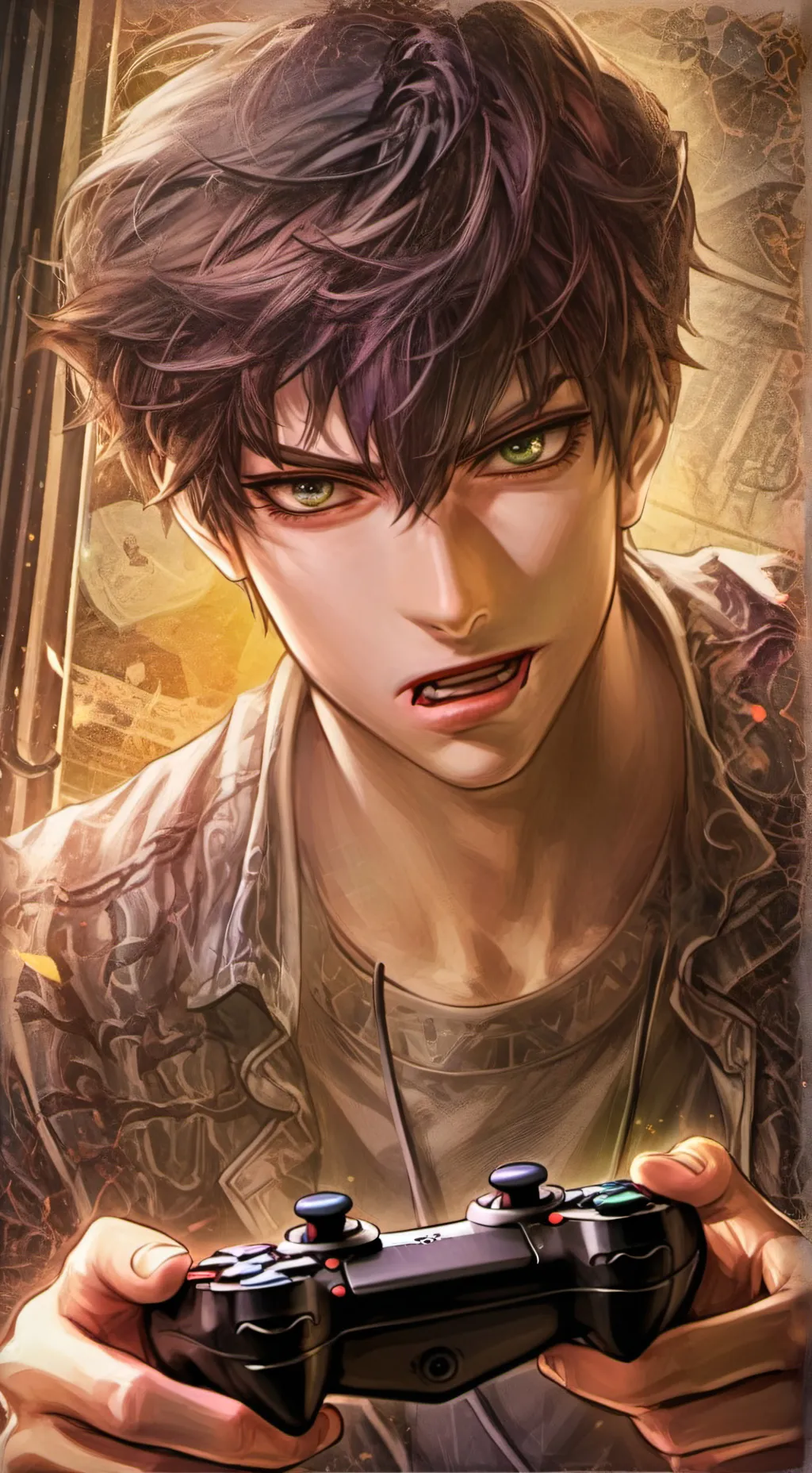 ai character: Competitive Game Rival background