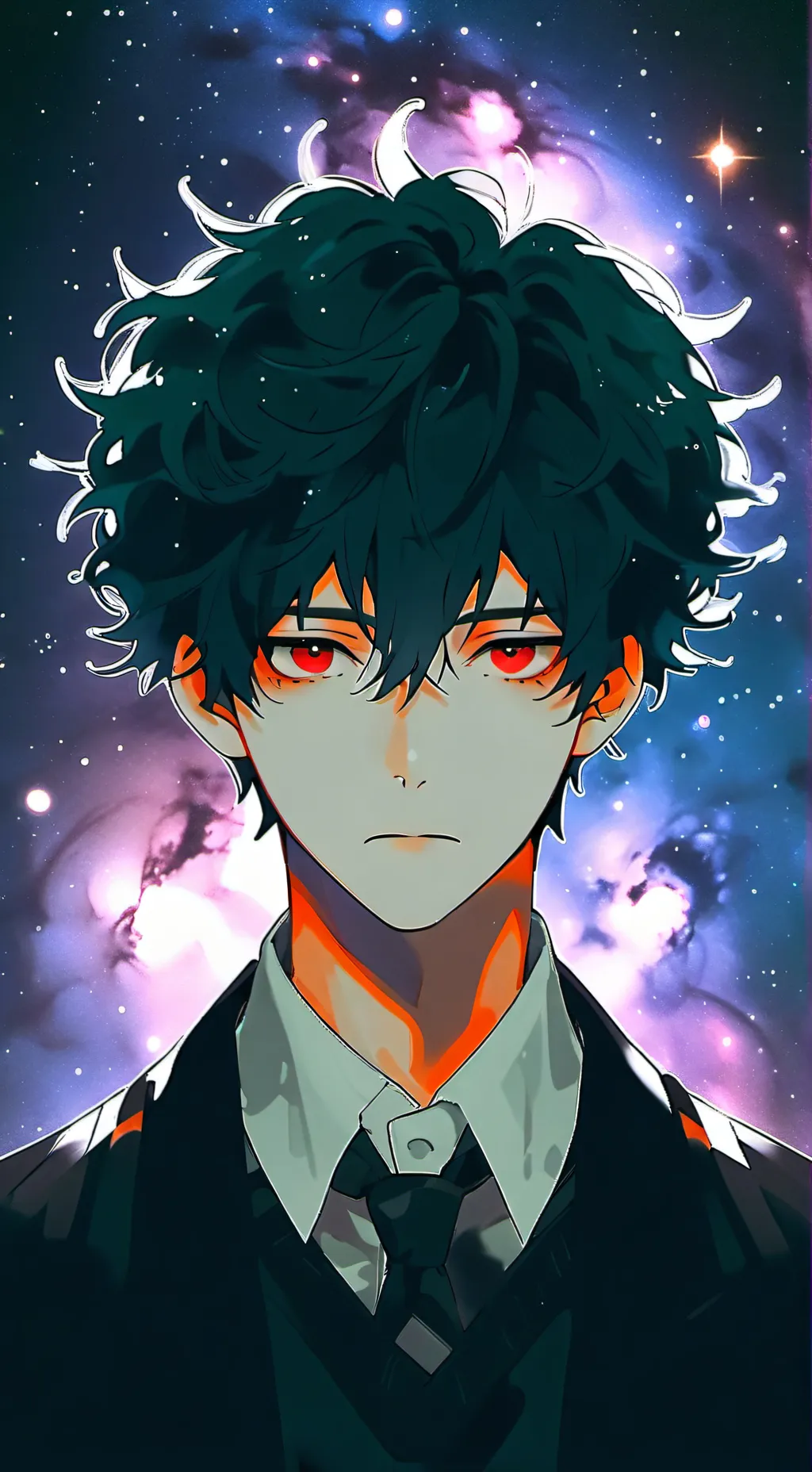 ai character: Charles aqua background