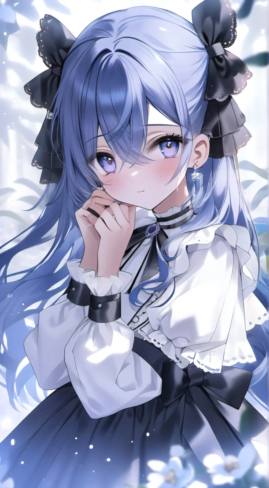 ai character: Anciedad BNHA background