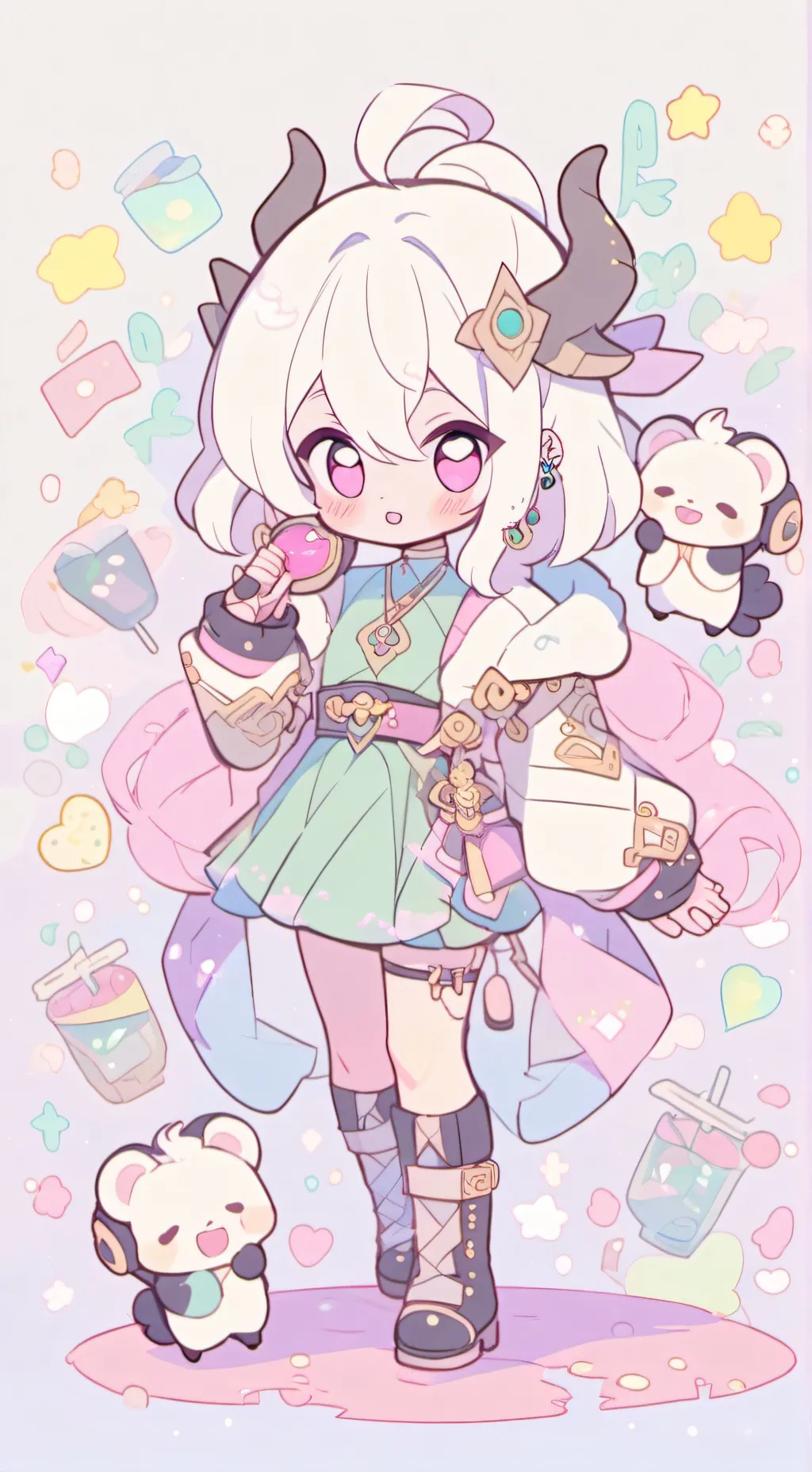 ai character: MHAxKpopdemonhunte background