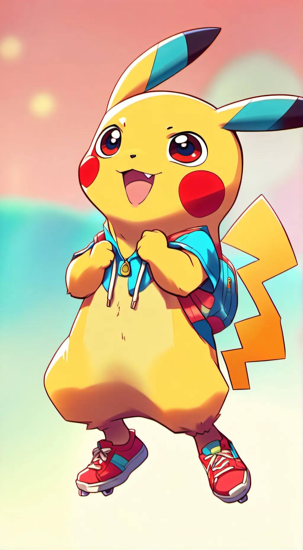 ai character: Pikachu background