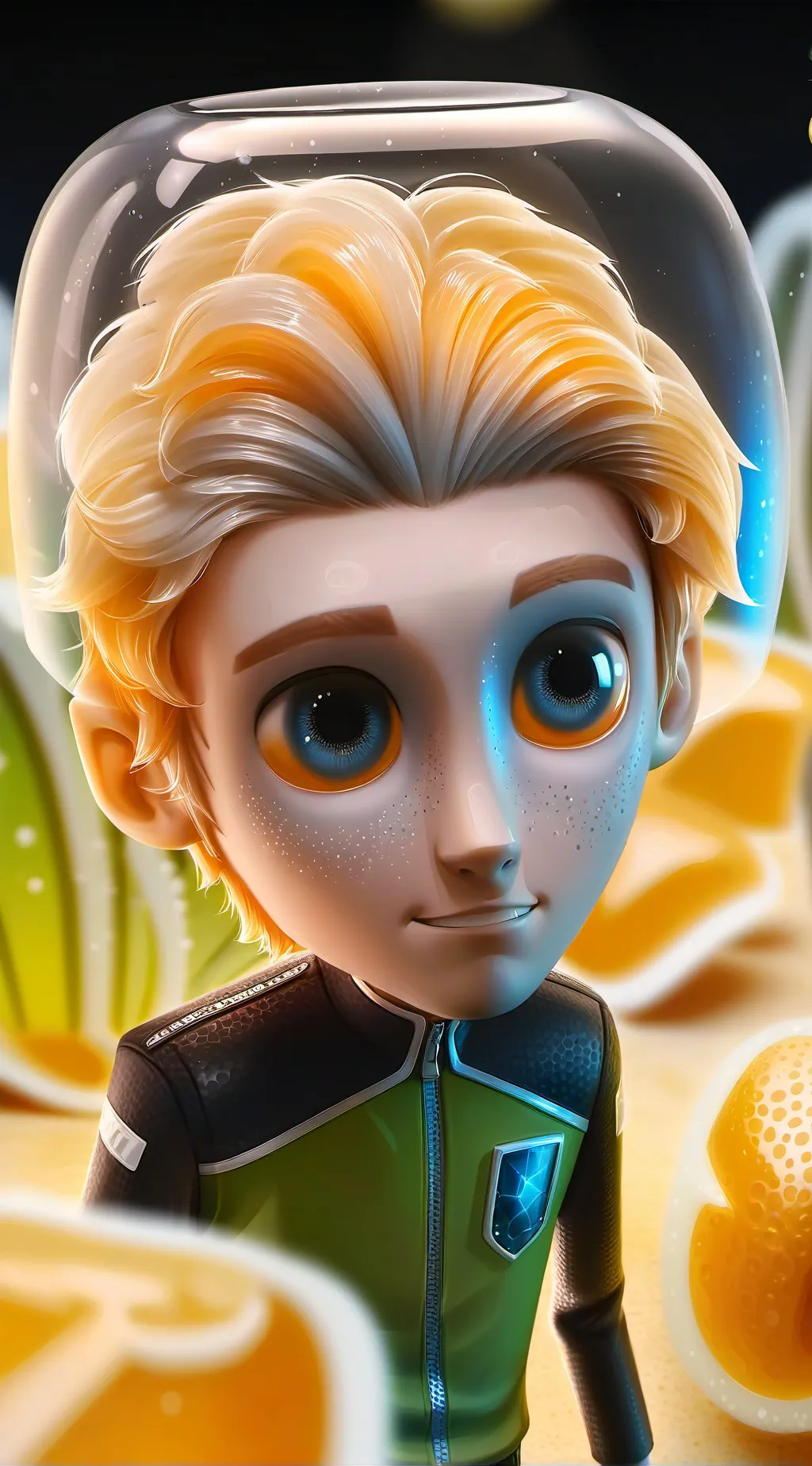 ai character: Glixtron background