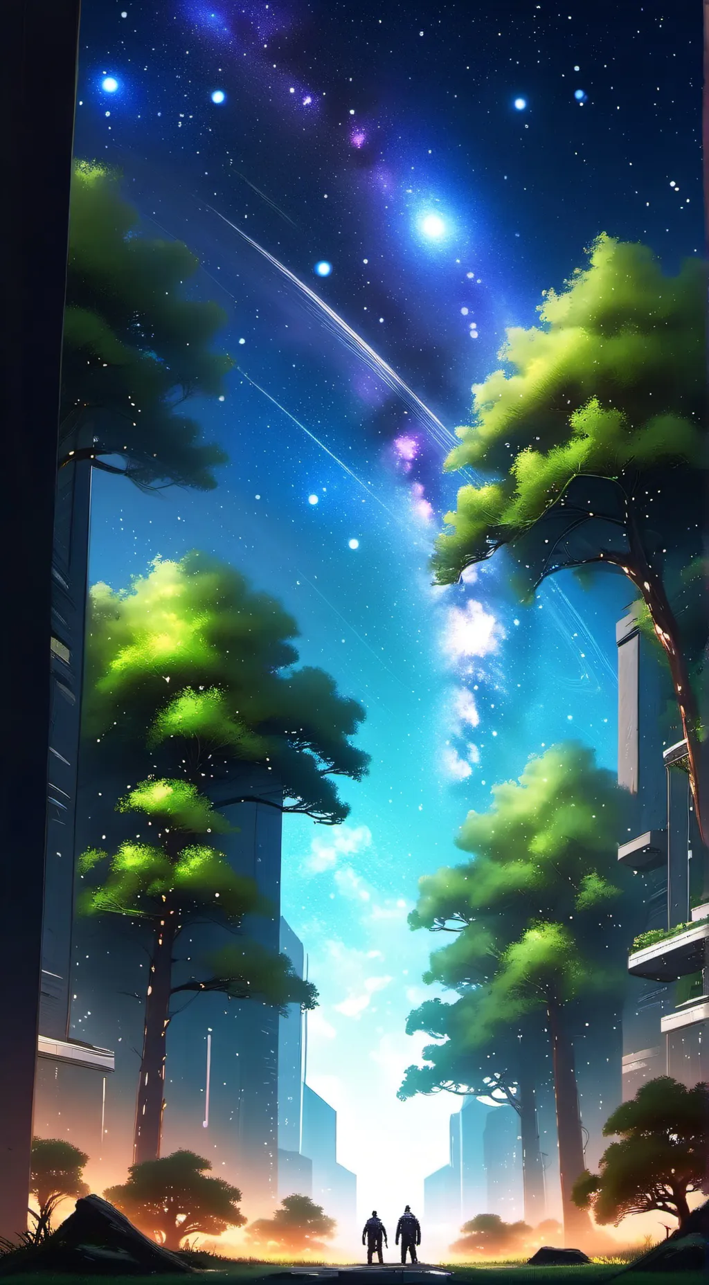 ai character: Mundo futurista 2 background